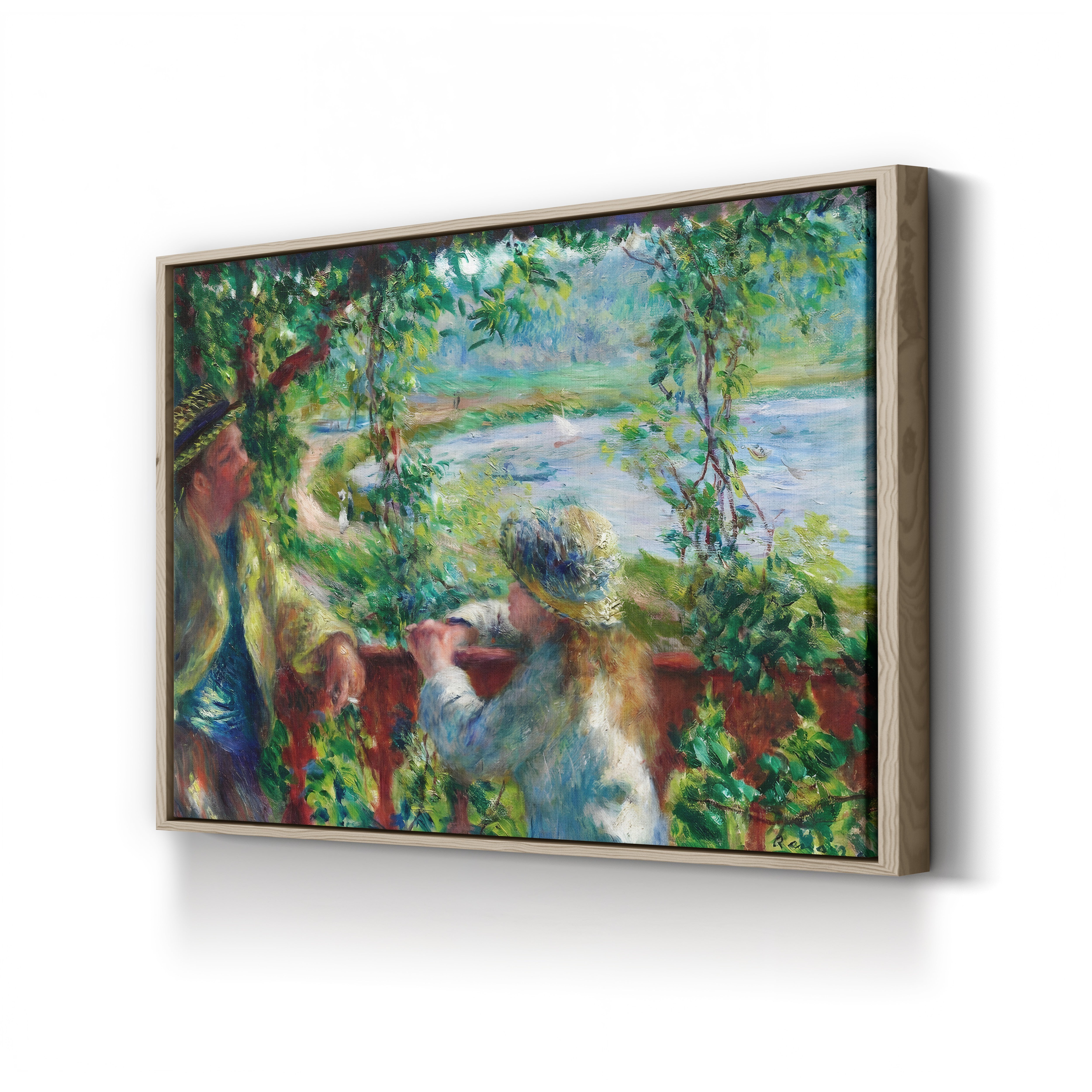 Near the Lake – Renoir Wall Art | Impressionist Landscape Canvas