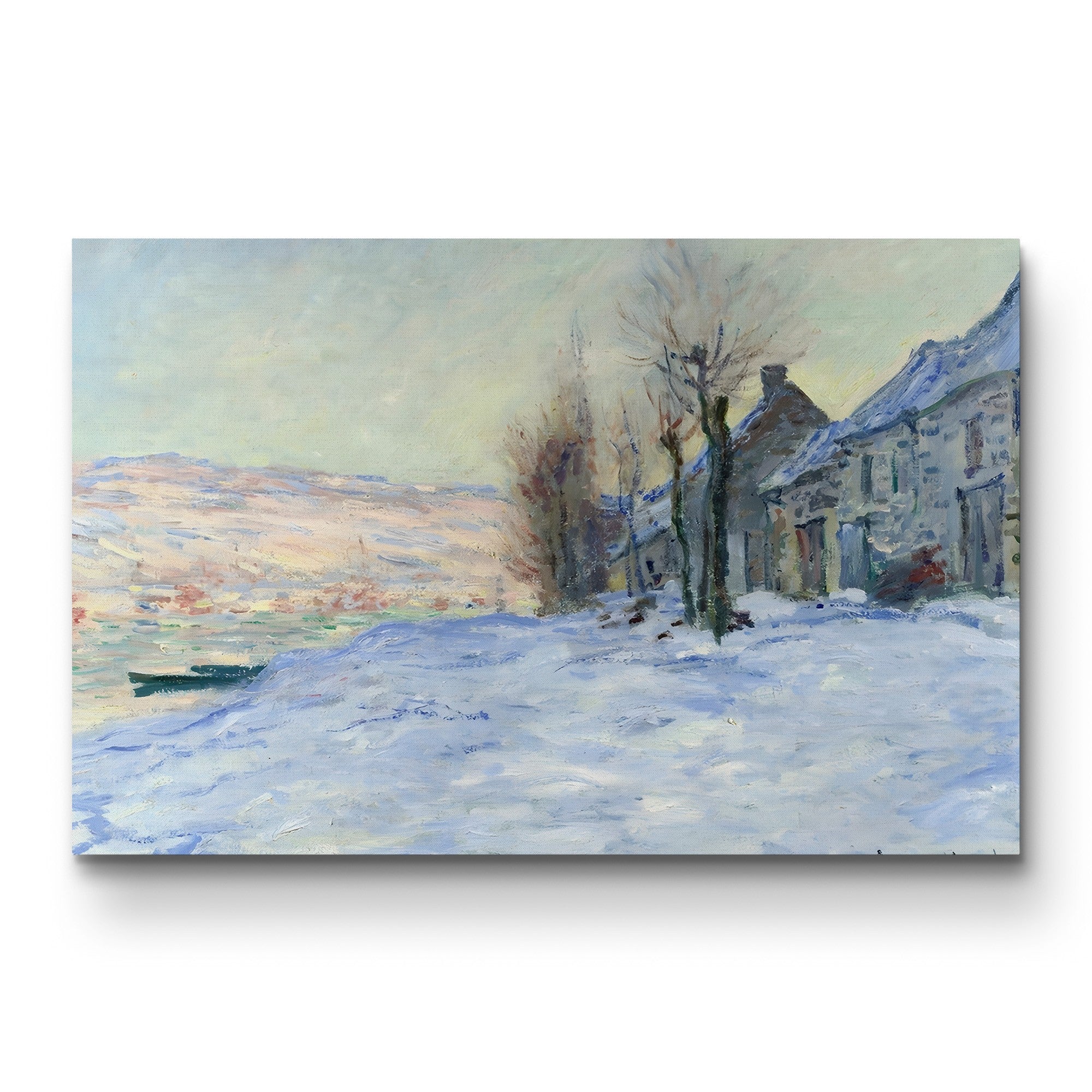 Lavacourt under Snow (Lavacourt sous la Neige), 1878-1881 by Claude Monet