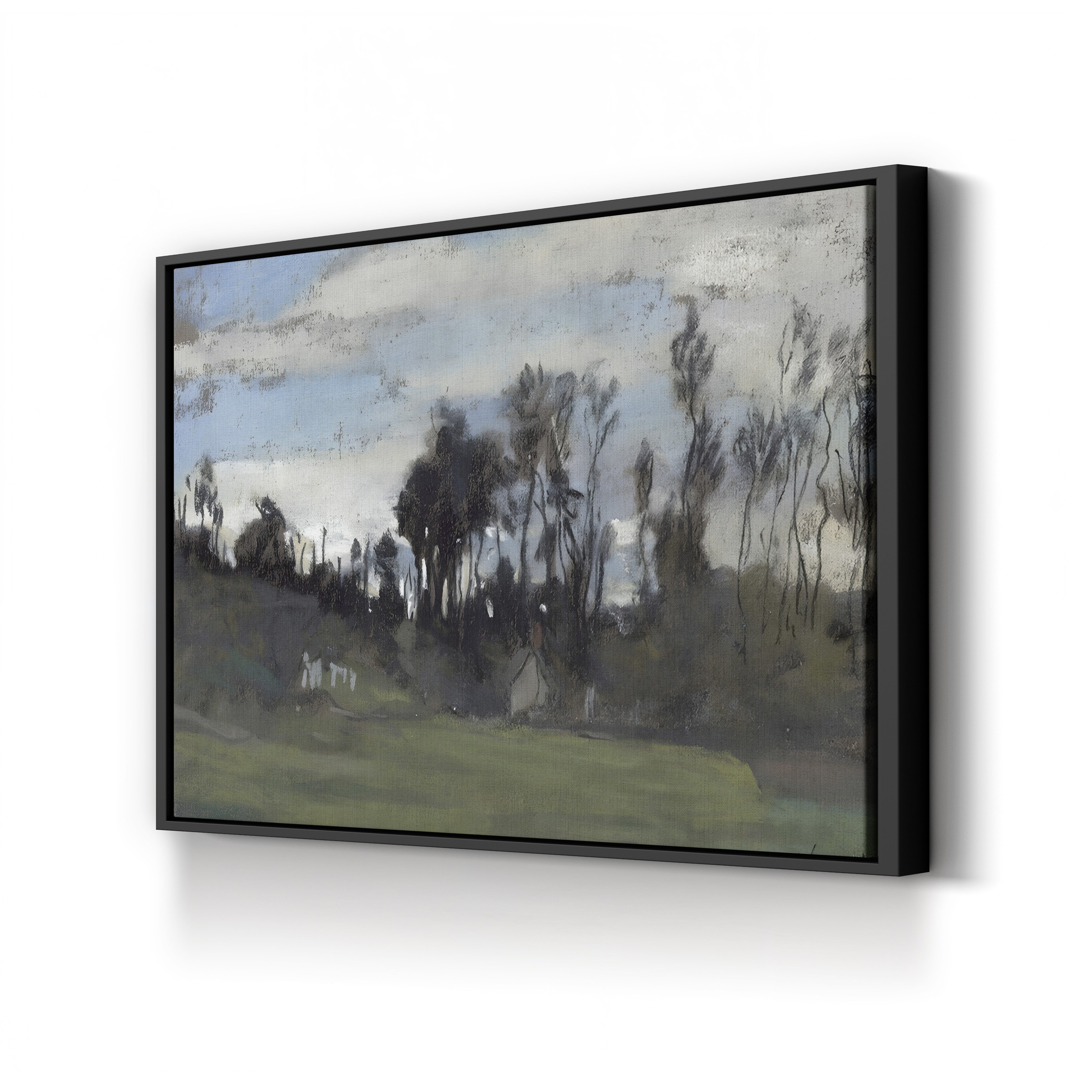 The Meadow Lined with Trees (Le Pré bordé d’arbres) by Claude Monet