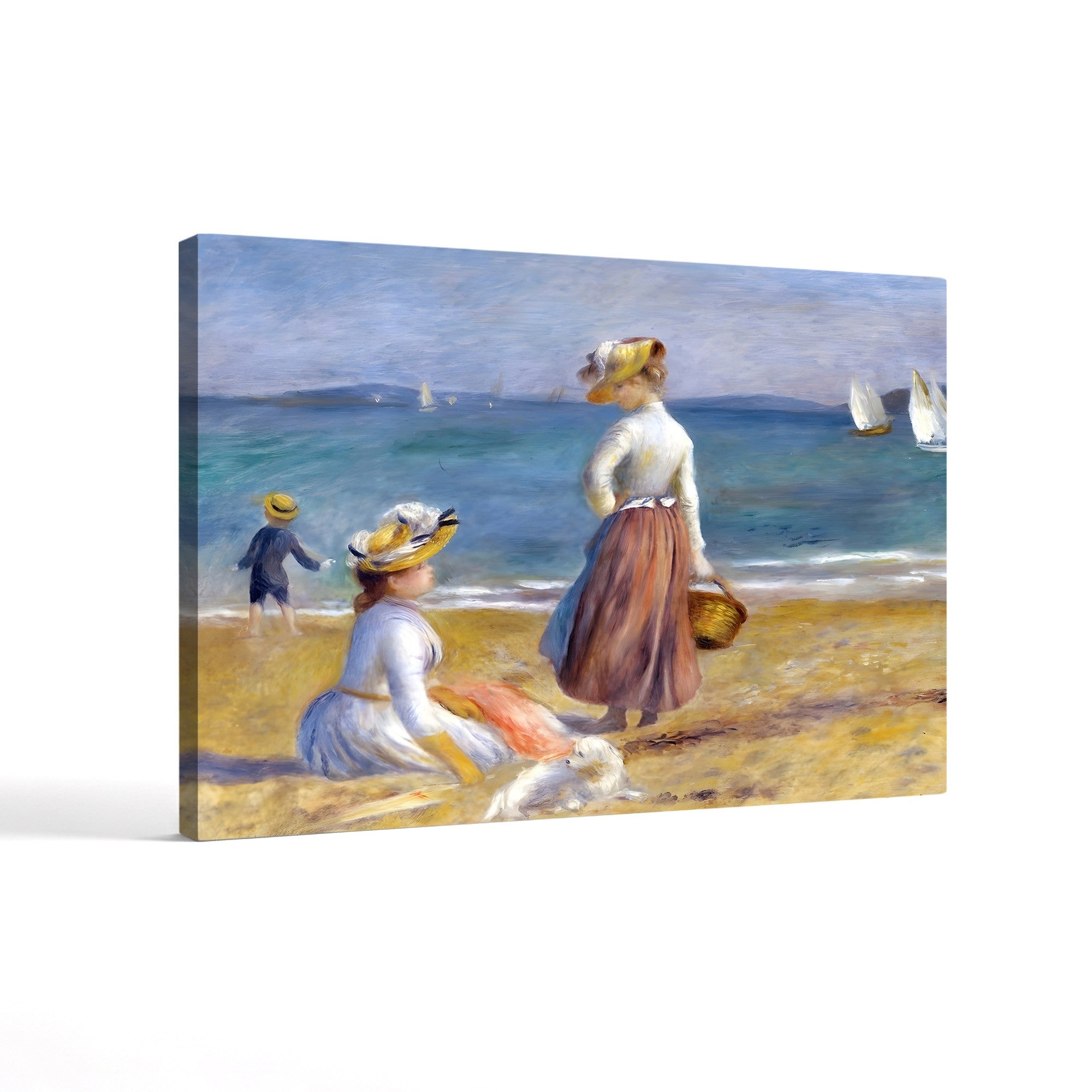 Figures on the Beach – Pierre-Auguste Renoir Wall Art | Impressionist Coastal Canvas Print