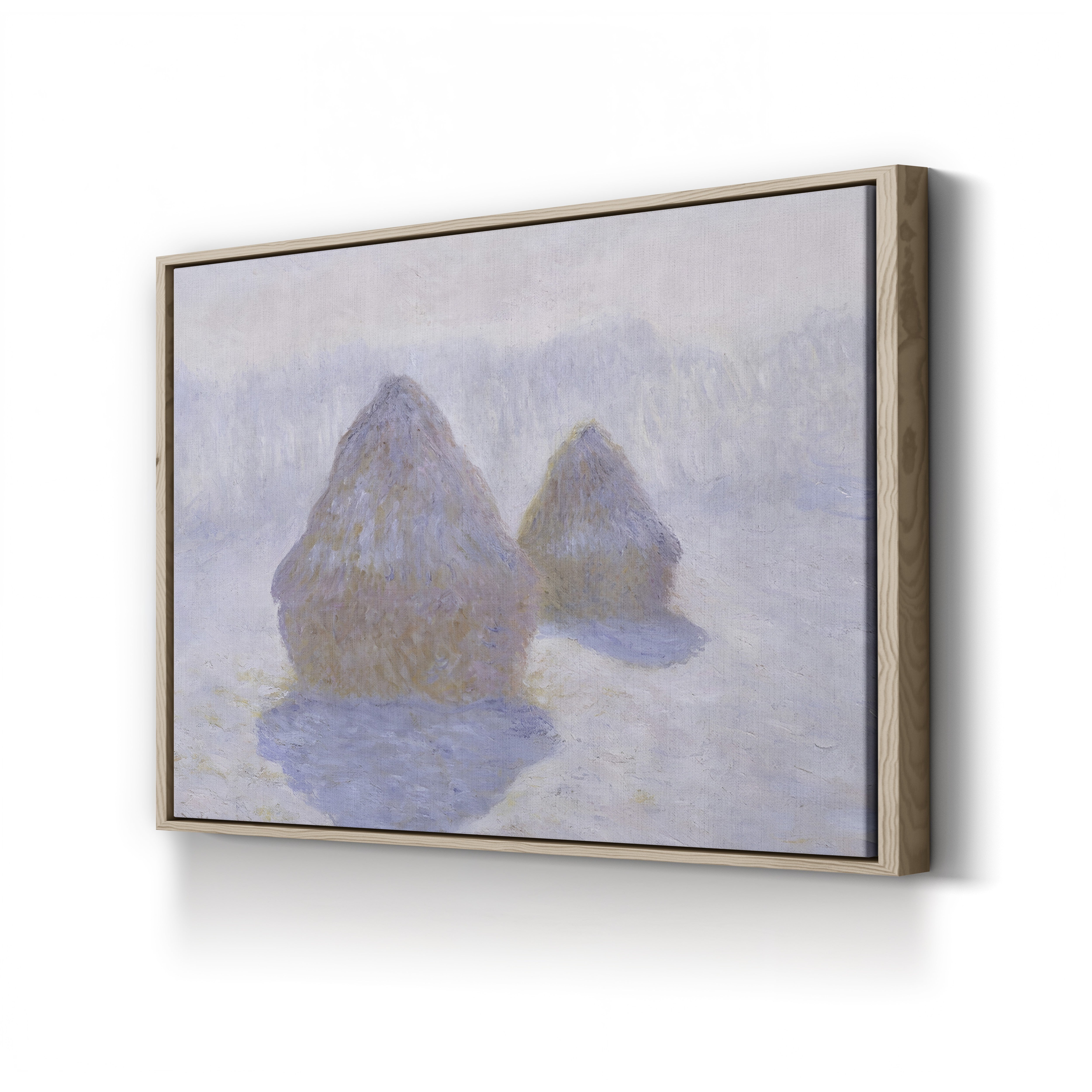 Haystacks, Effect of Snow and Sun, 1891 – Claude Monet Wall Art | Impressionist Series Canvas Print