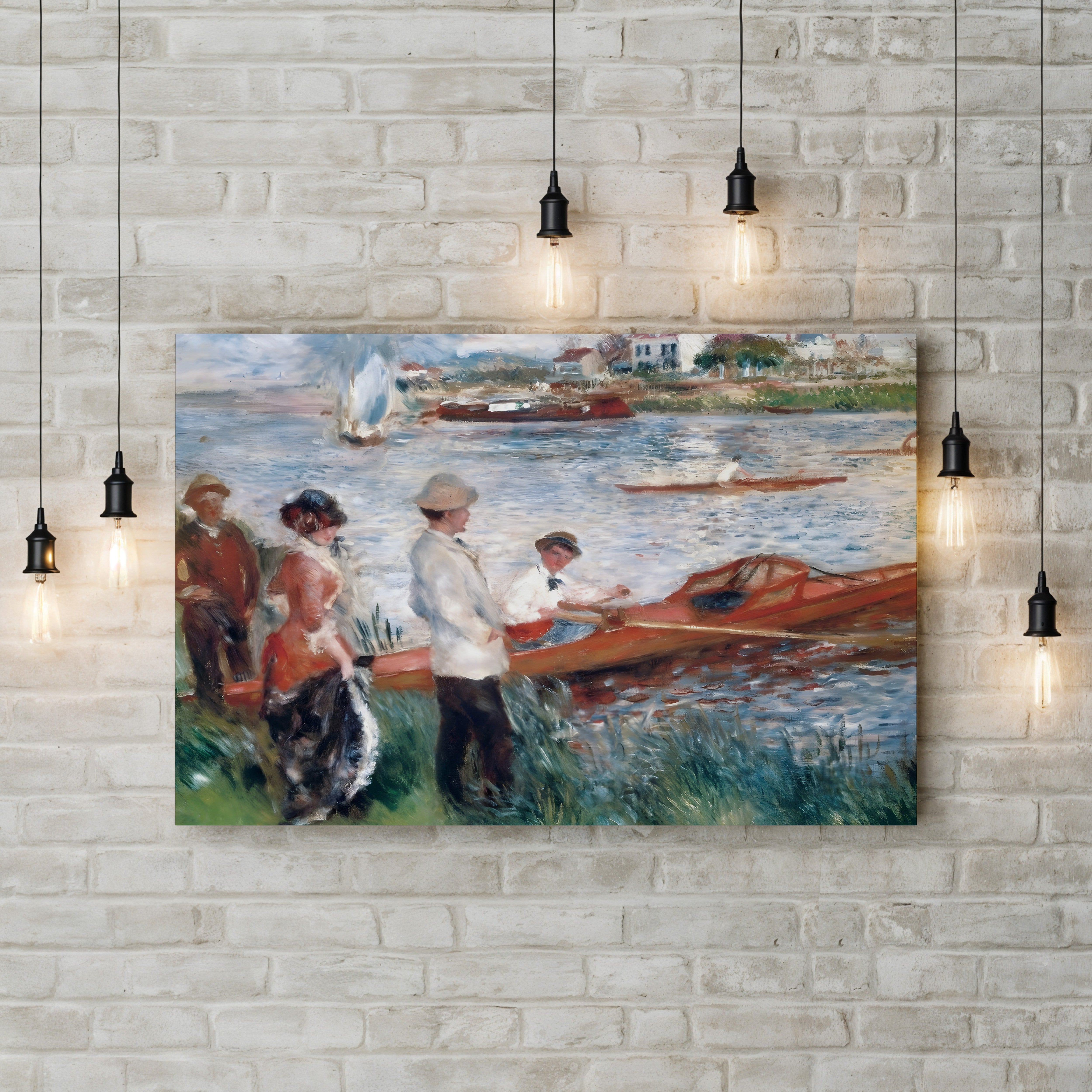 Oarsmen at Chatou – Renoir Wall Art | Impressionist Boating Canvas