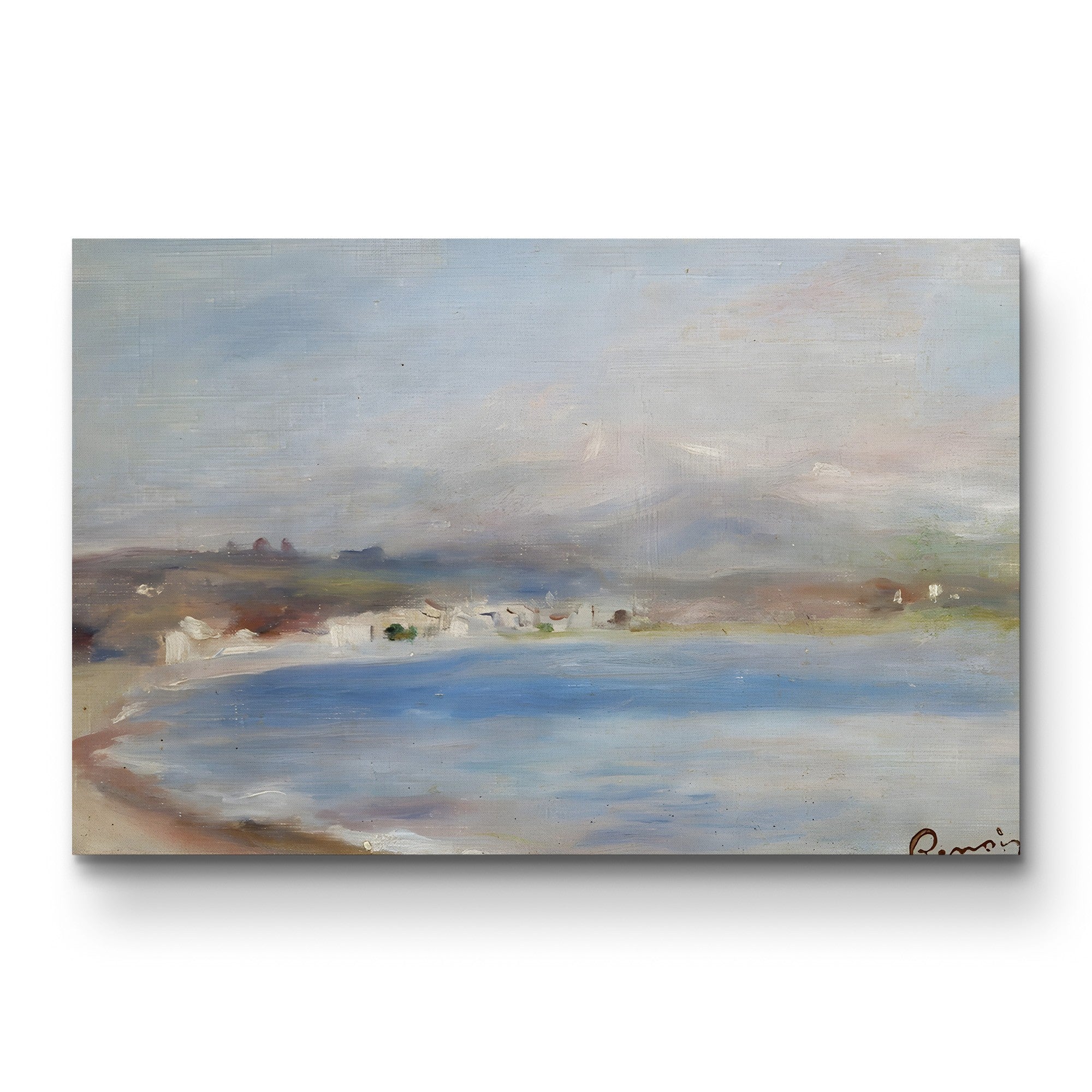 Cros de Cagnes, Mer et Montagnes, c. 1910 – Pierre-Auguste Renoir Wall Art | Late Impressionist Coastal Canvas Print