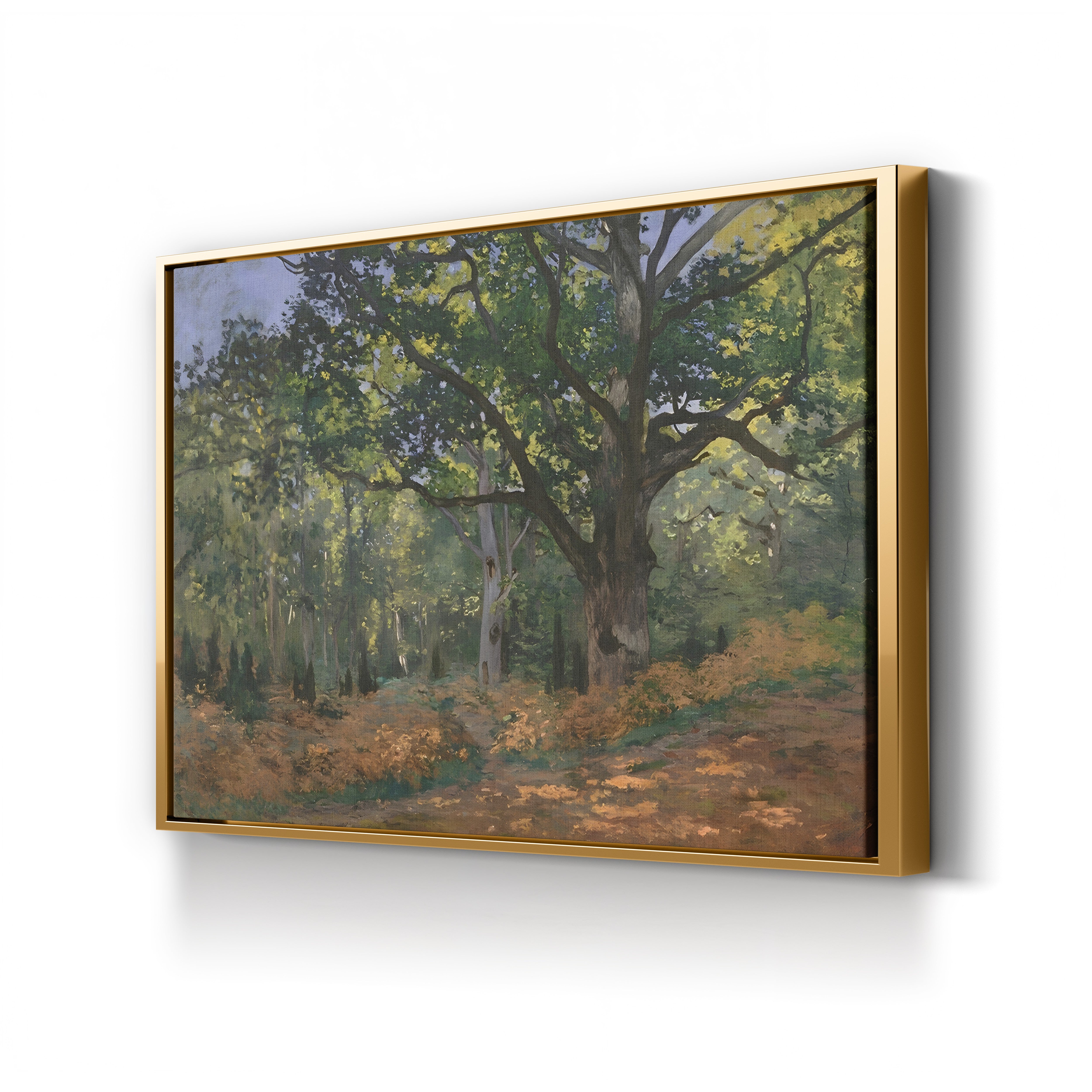 The Bodmer Oak, Fontainebleau Forest (Le Chêne de Bodmer, forêt de Fontainebleau), 1865 by Claude Monet