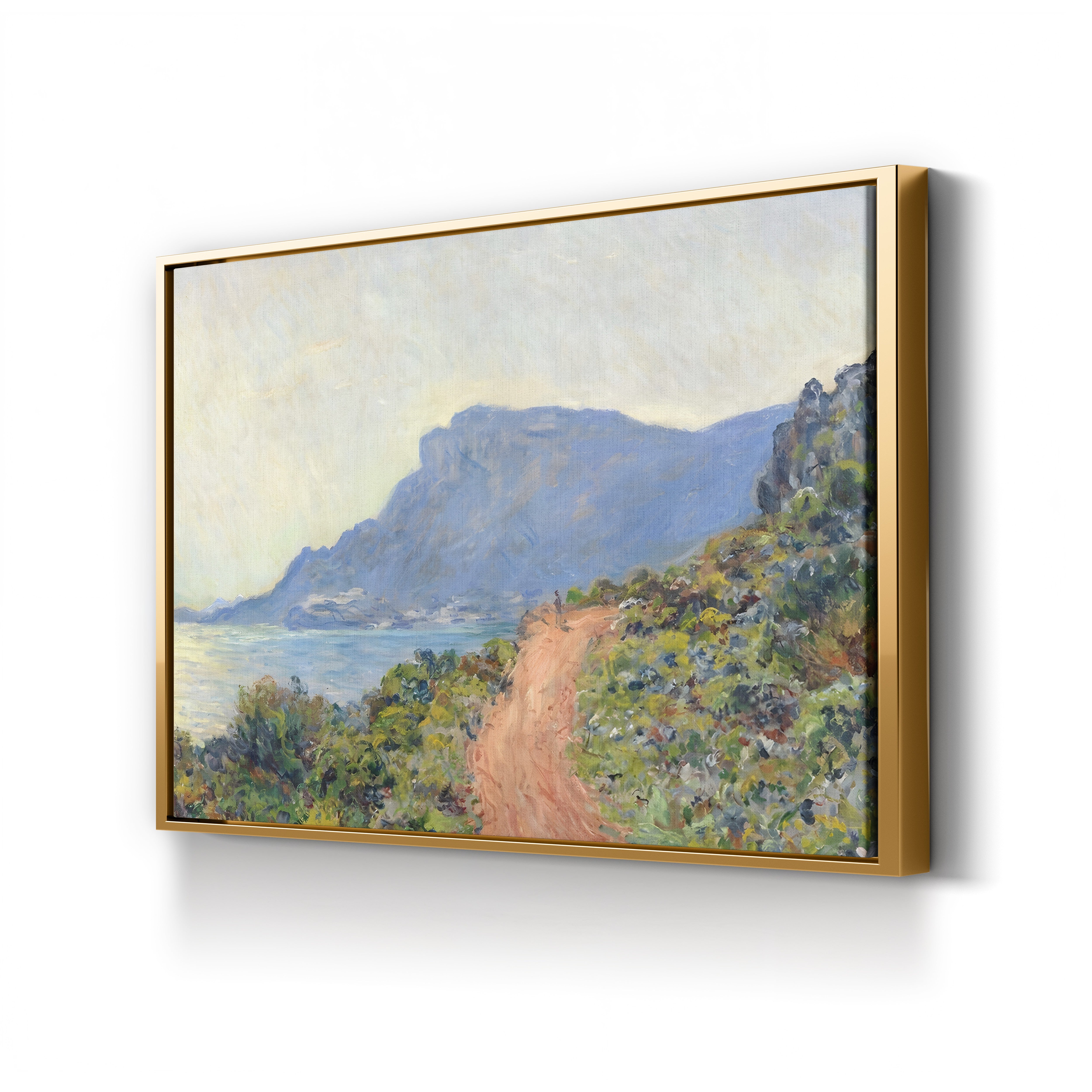 La Corniche near Monaco, 1884 – Pierre-Auguste Renoir Wall Art | Impressionist Mediterranean Landscape Canvas Print