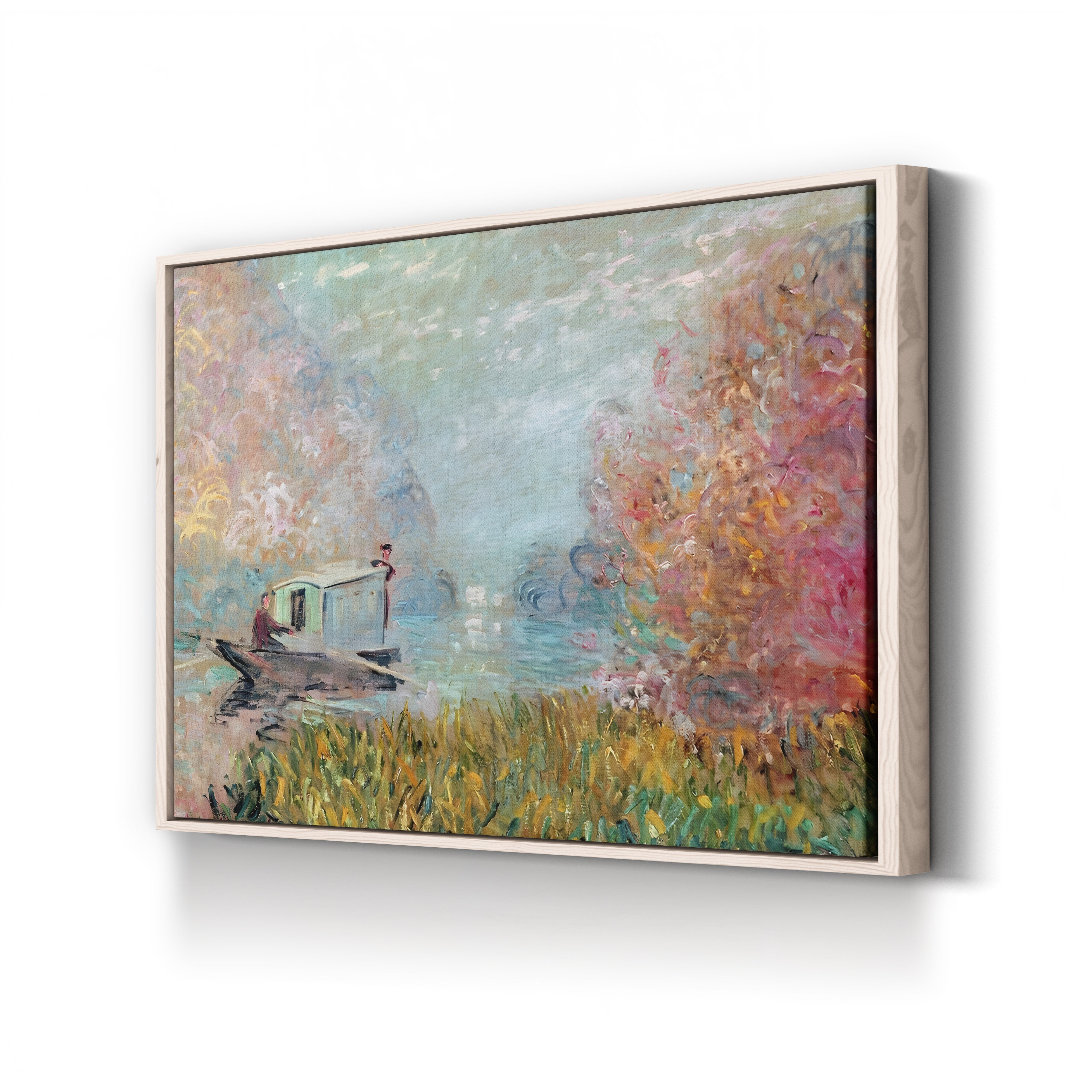 The Studio Boat (Le Bateau-atelier), 1876 by Claude Monet