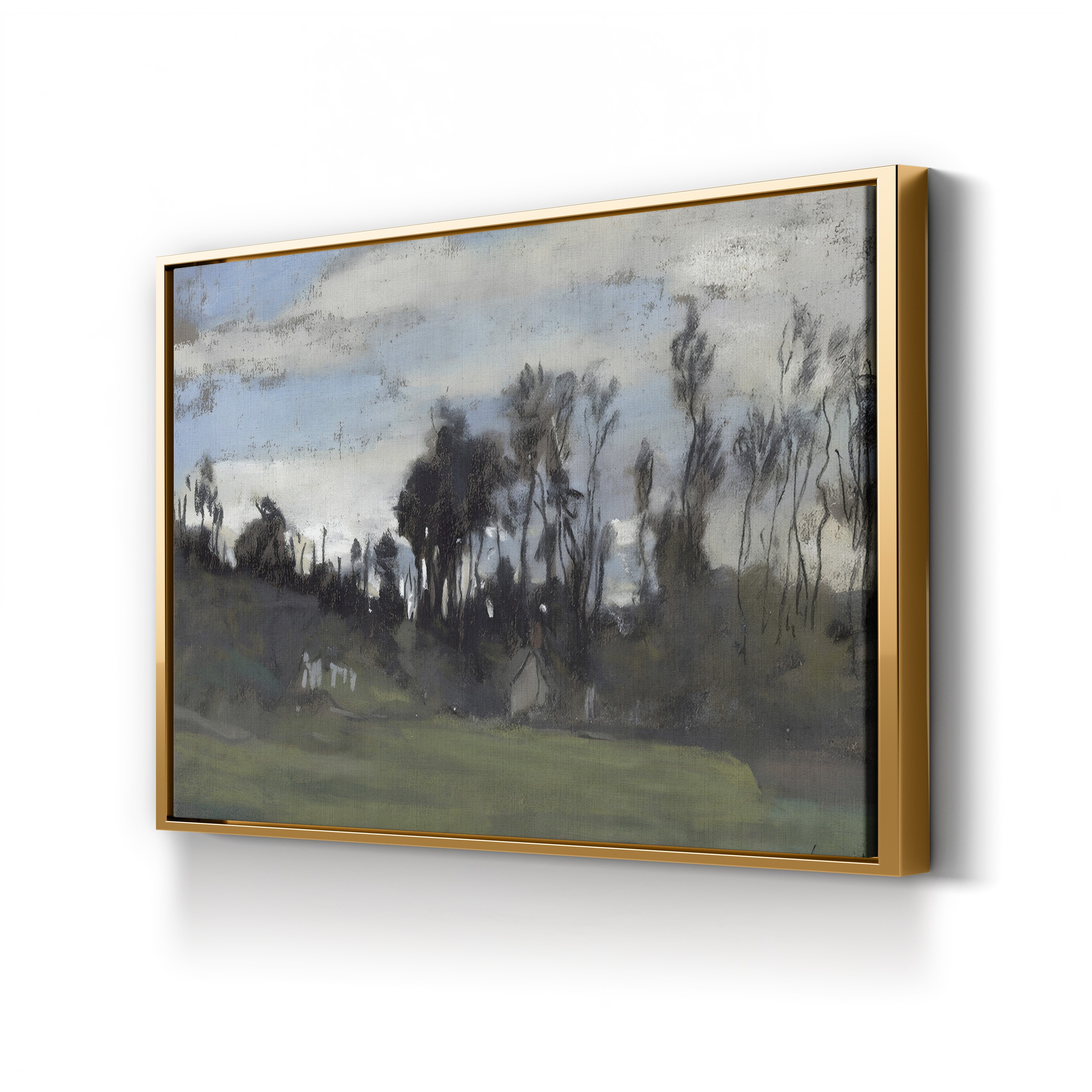 The Meadow Lined with Trees (Le Pré bordé d’arbres) by Claude Monet