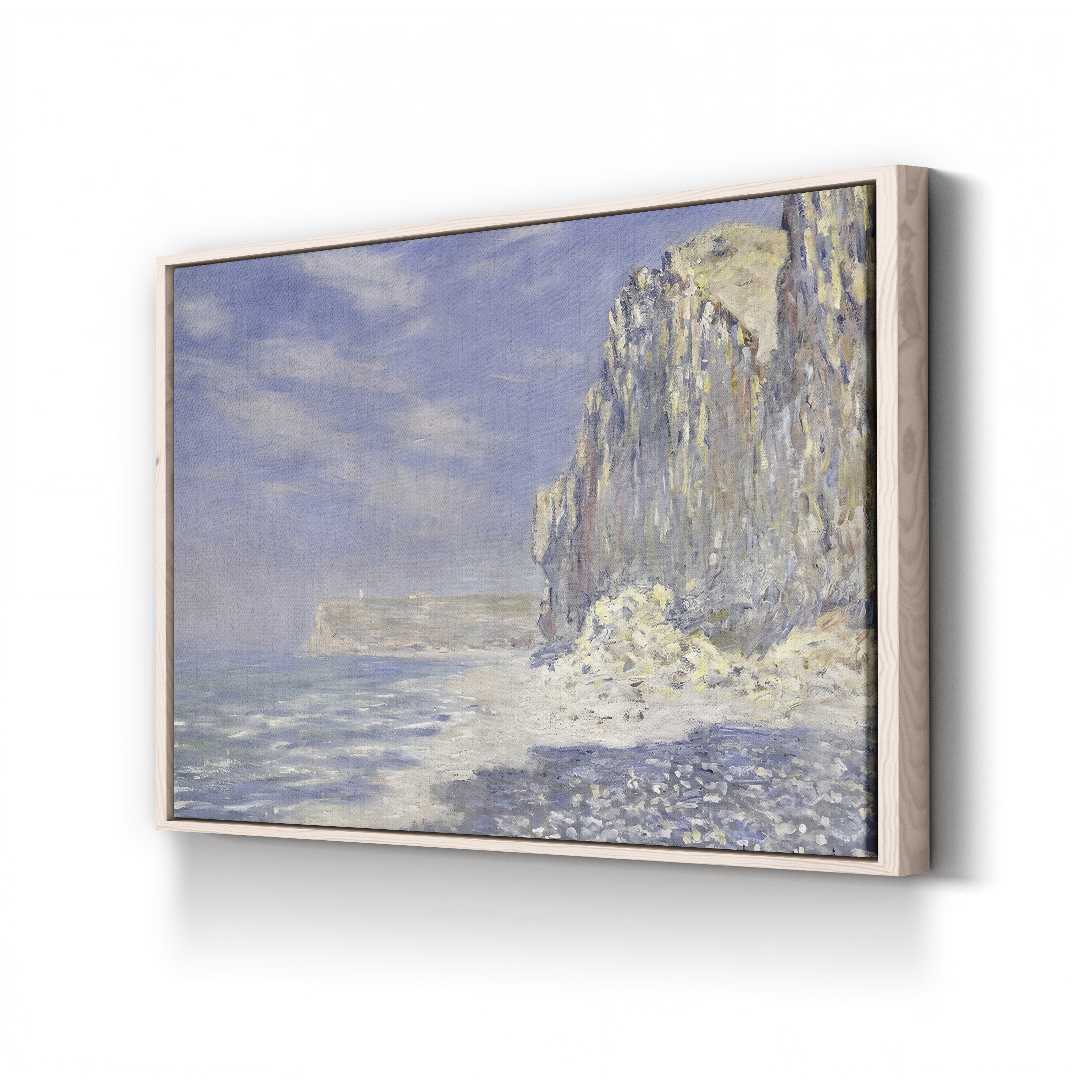 Cliffs Near Fécamp, 1881 – Claude Monet Wall Art | Impressionist Normandy Coastal Canvas Print