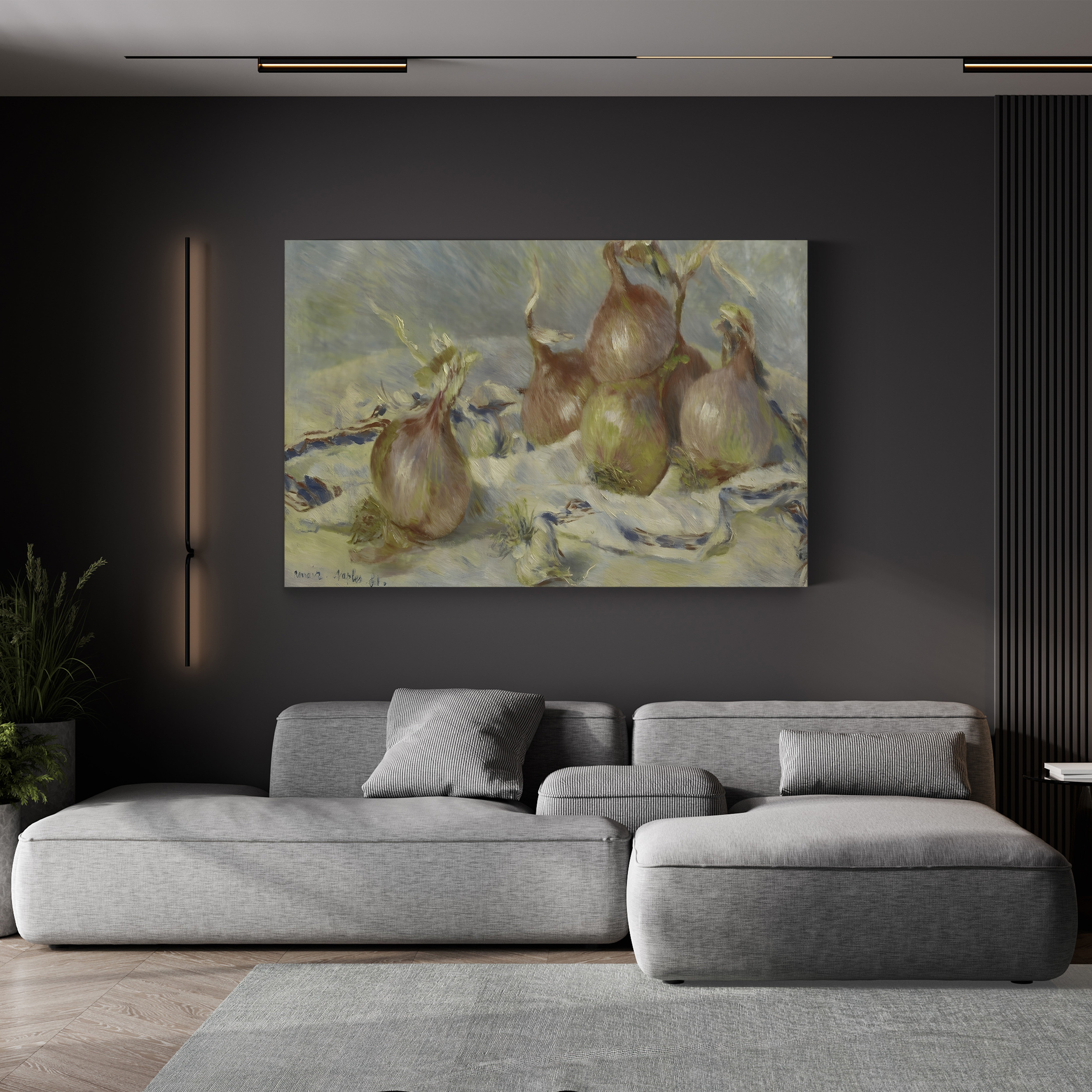 Onions, 1881 – Pierre-Auguste Renoir Wall Art | Impressionist Still Life Canvas Print