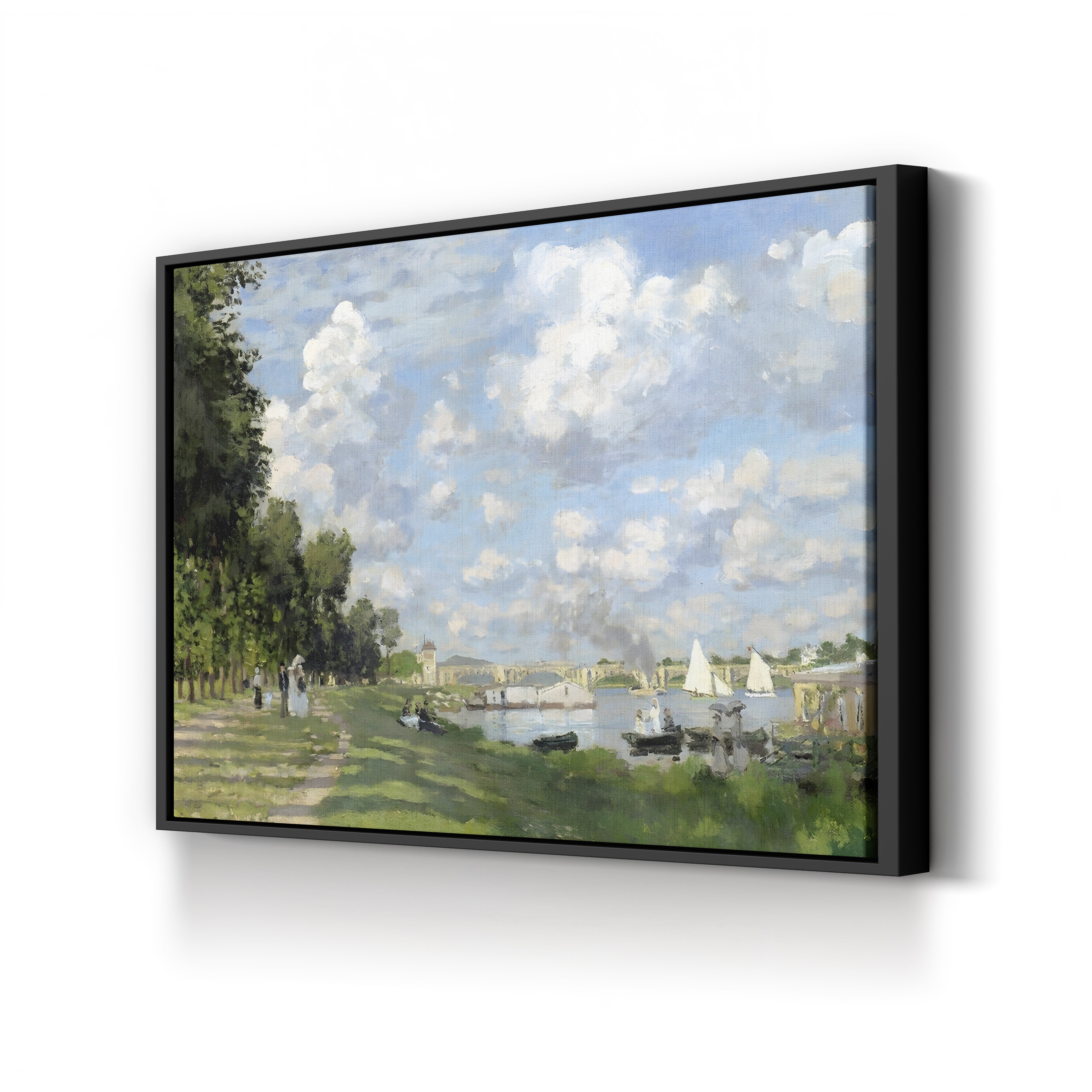Bassin d'Argenteuil, c. 1872 – Claude Monet Wall Art | Early Impressionist Seine Canvas Print