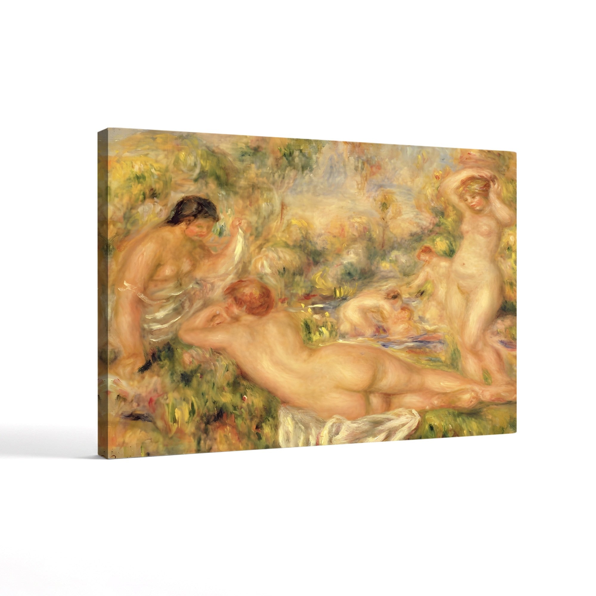 Group of Bathers, 1918 – Pierre-Auguste Renoir Wall Art | Late Impressionist Nude Canvas Print