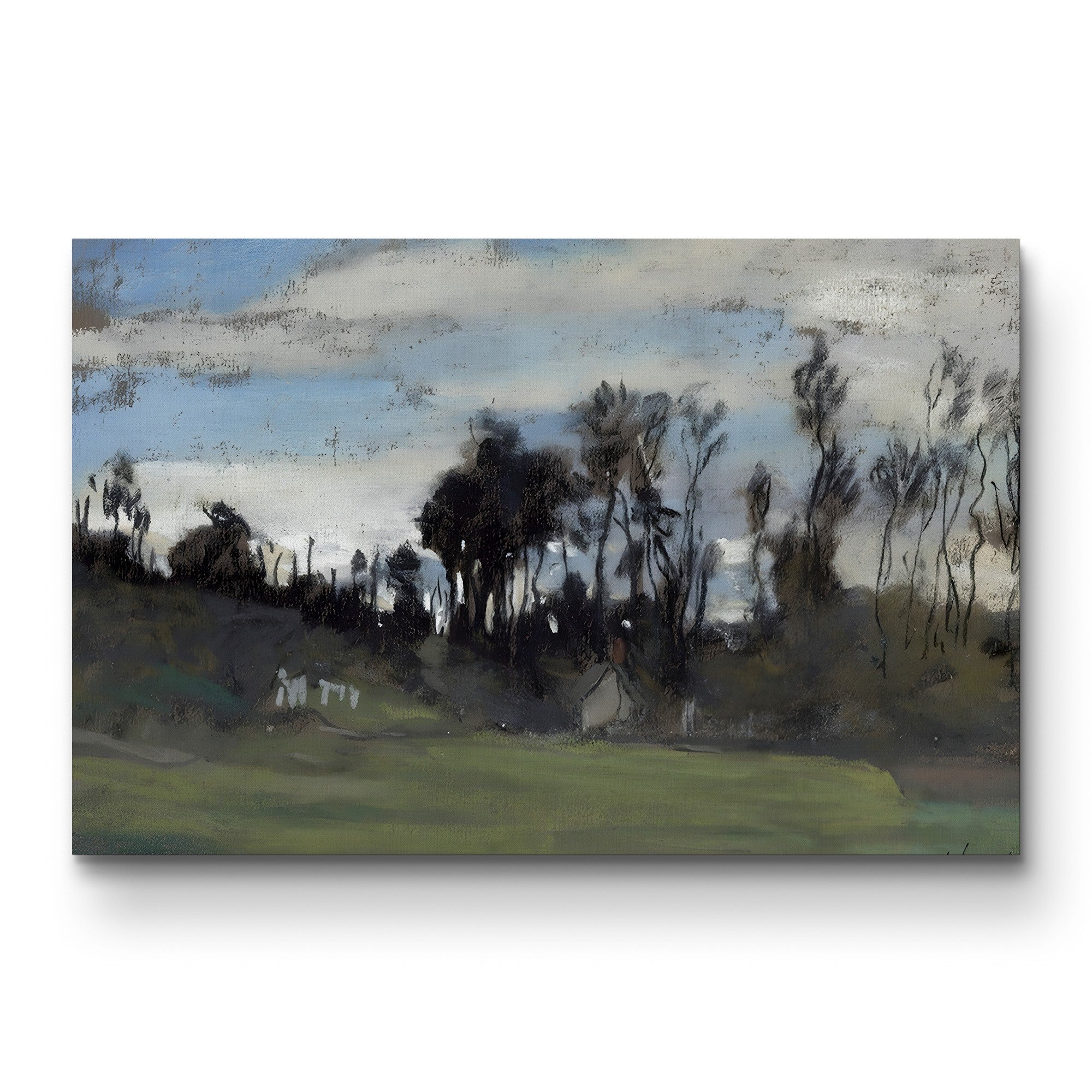 The Meadow Lined with Trees (Le Pré bordé d’arbres) by Claude Monet