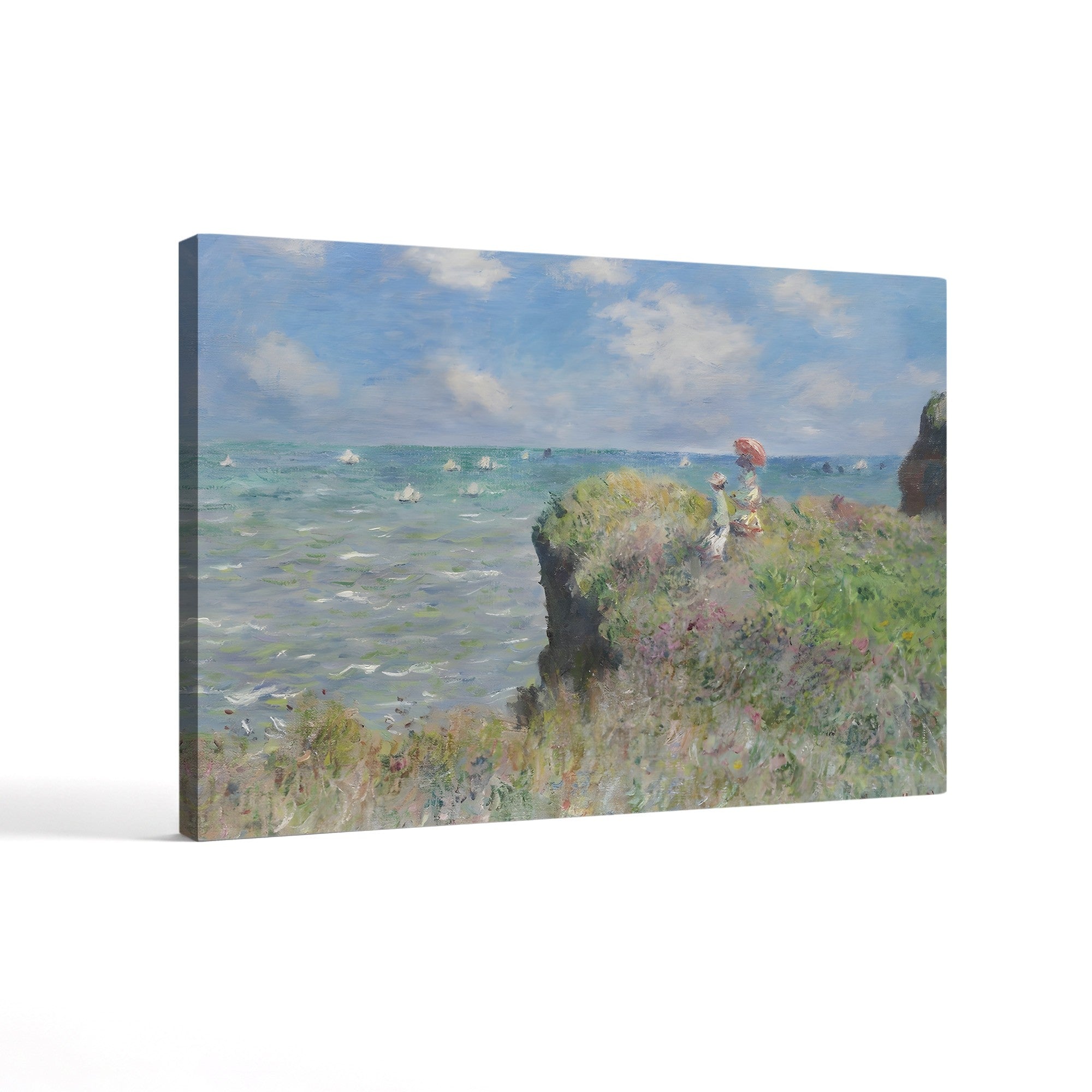 Cliff Walk at Pourville, 1882 – Claude Monet Wall Art | Iconic Impressionist Coastal Canvas Print