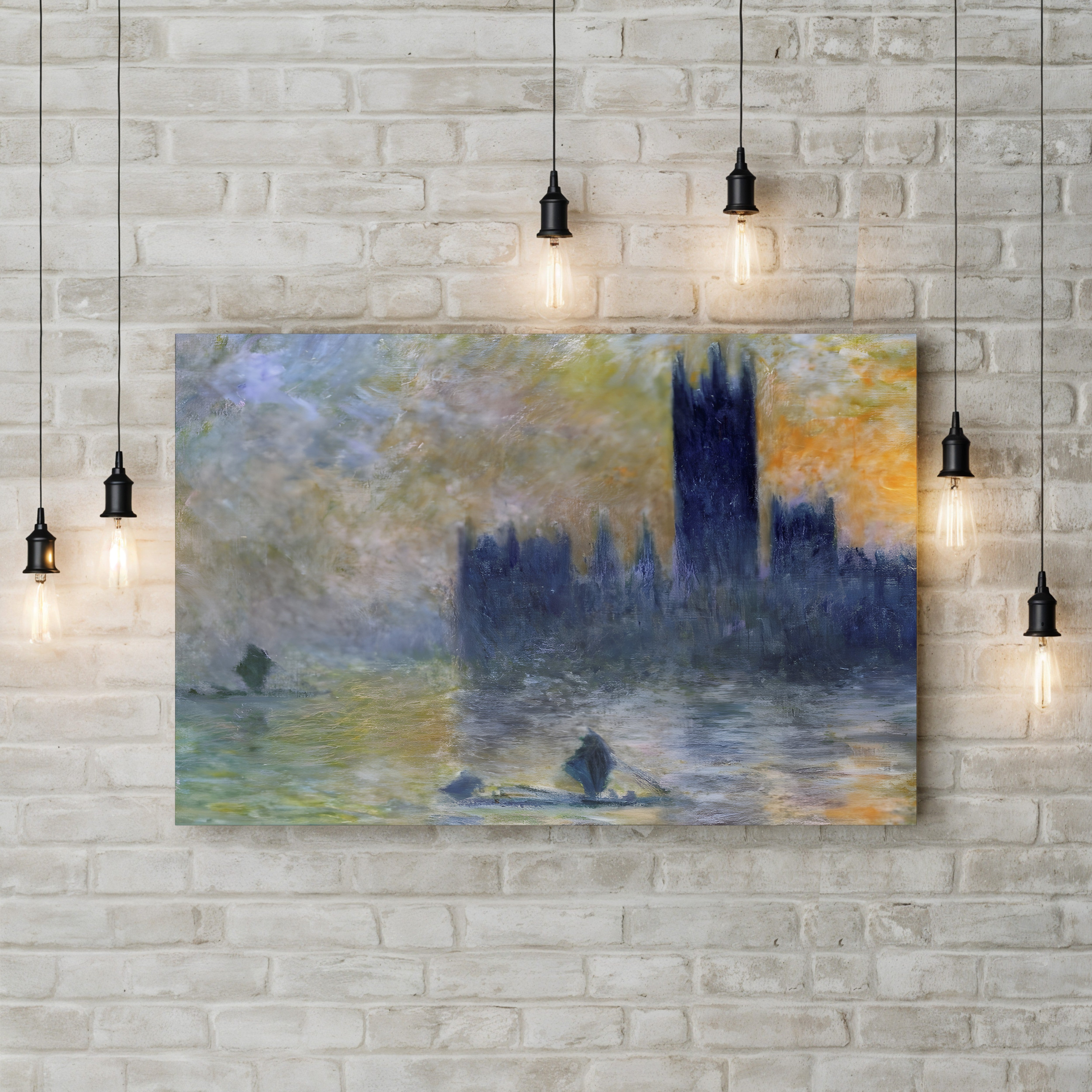 The Houses of Parliament, Effect of Fog (Le Parlement, effet de brouillard), 1903-04 by Claude Monet