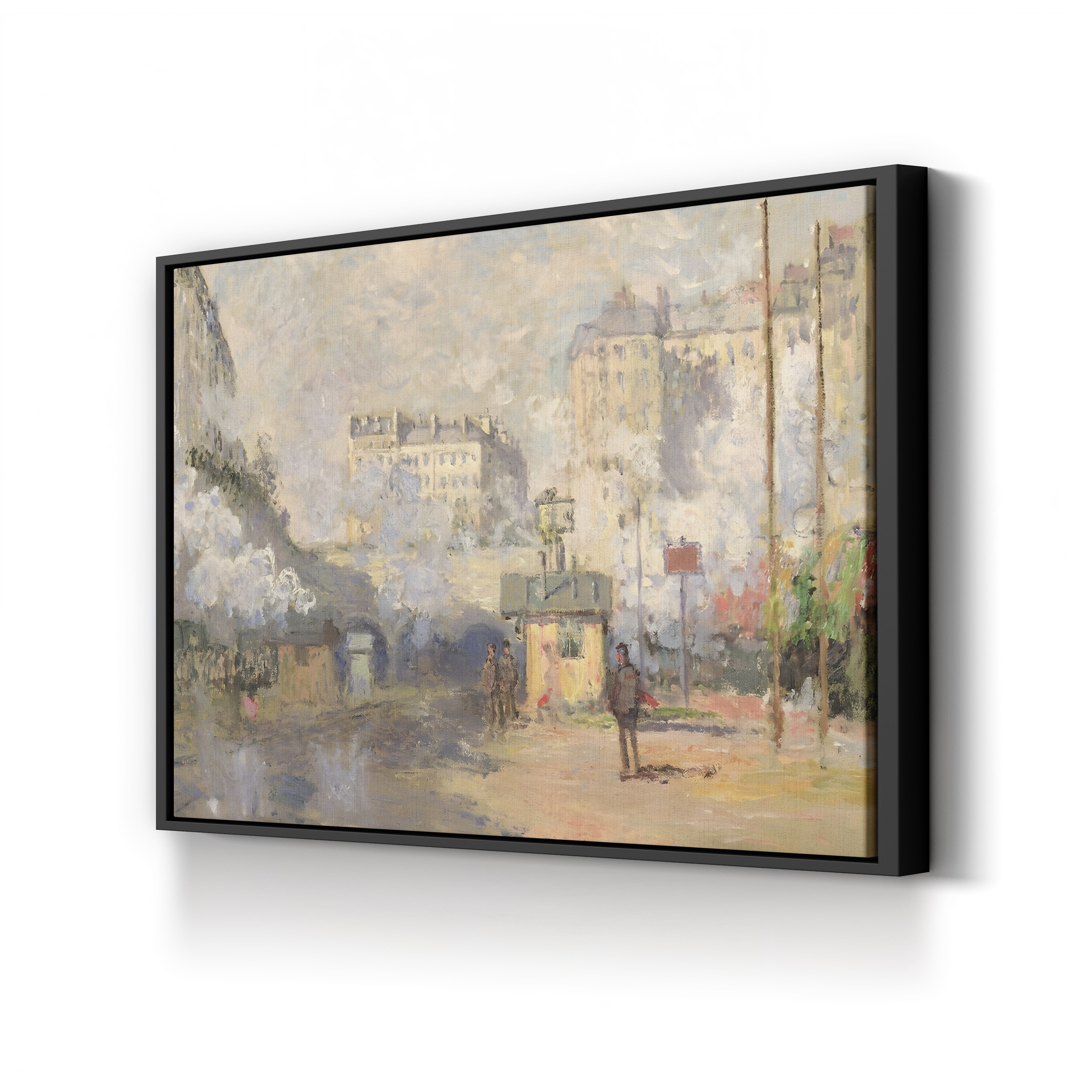 Gare Saint-Lazare, 1877 – Claude Monet Wall Art | Impressionist Railway Station Canvas Print