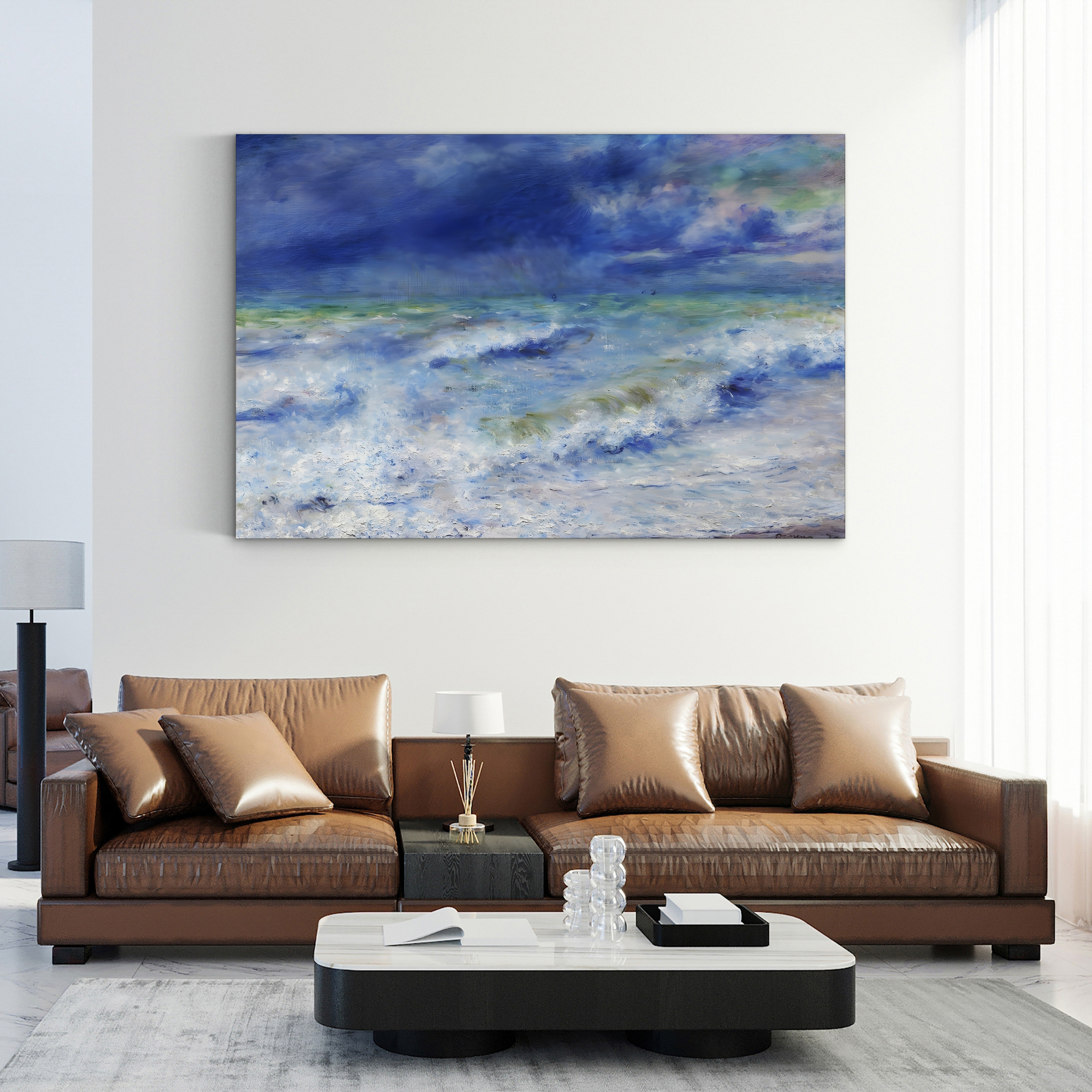 Seascape – Renoir Wall Art | Impressionist Seascape Canvas Print