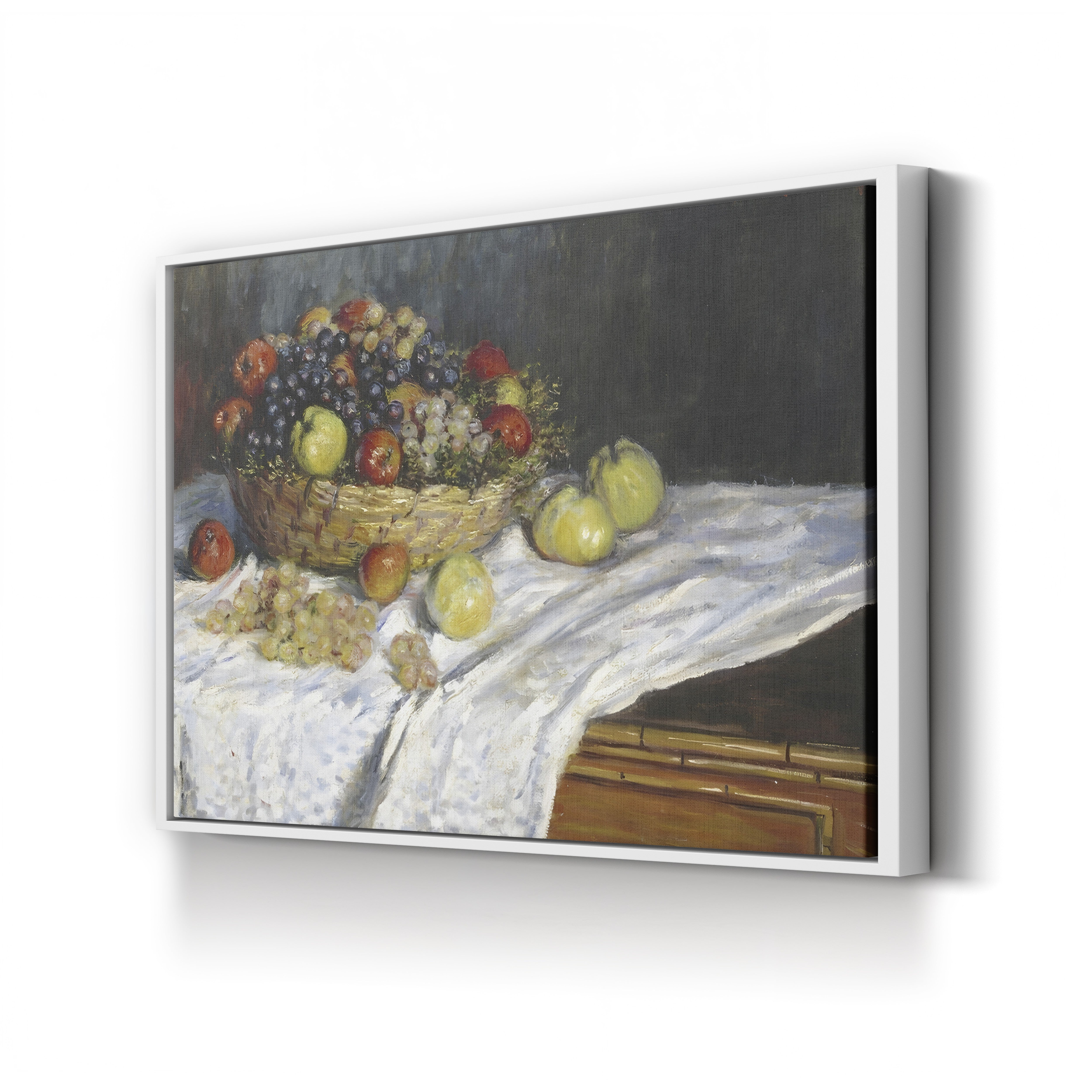 Apples and Grapes, 1879-80 – Claude Monet Wall Art | Impressionist Still Life Canvas Print