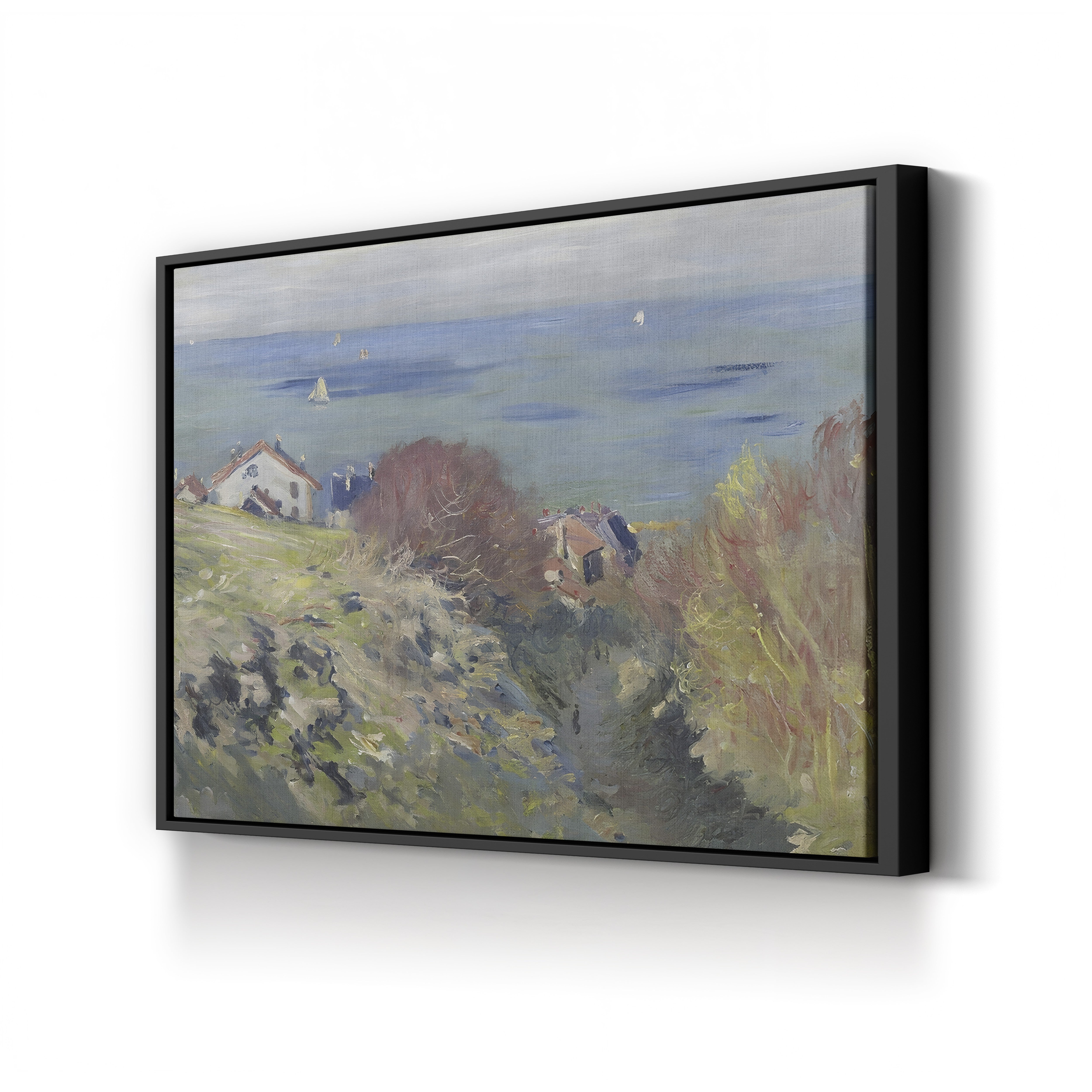 Houses on the Cliff at Pourville by Claude Monet