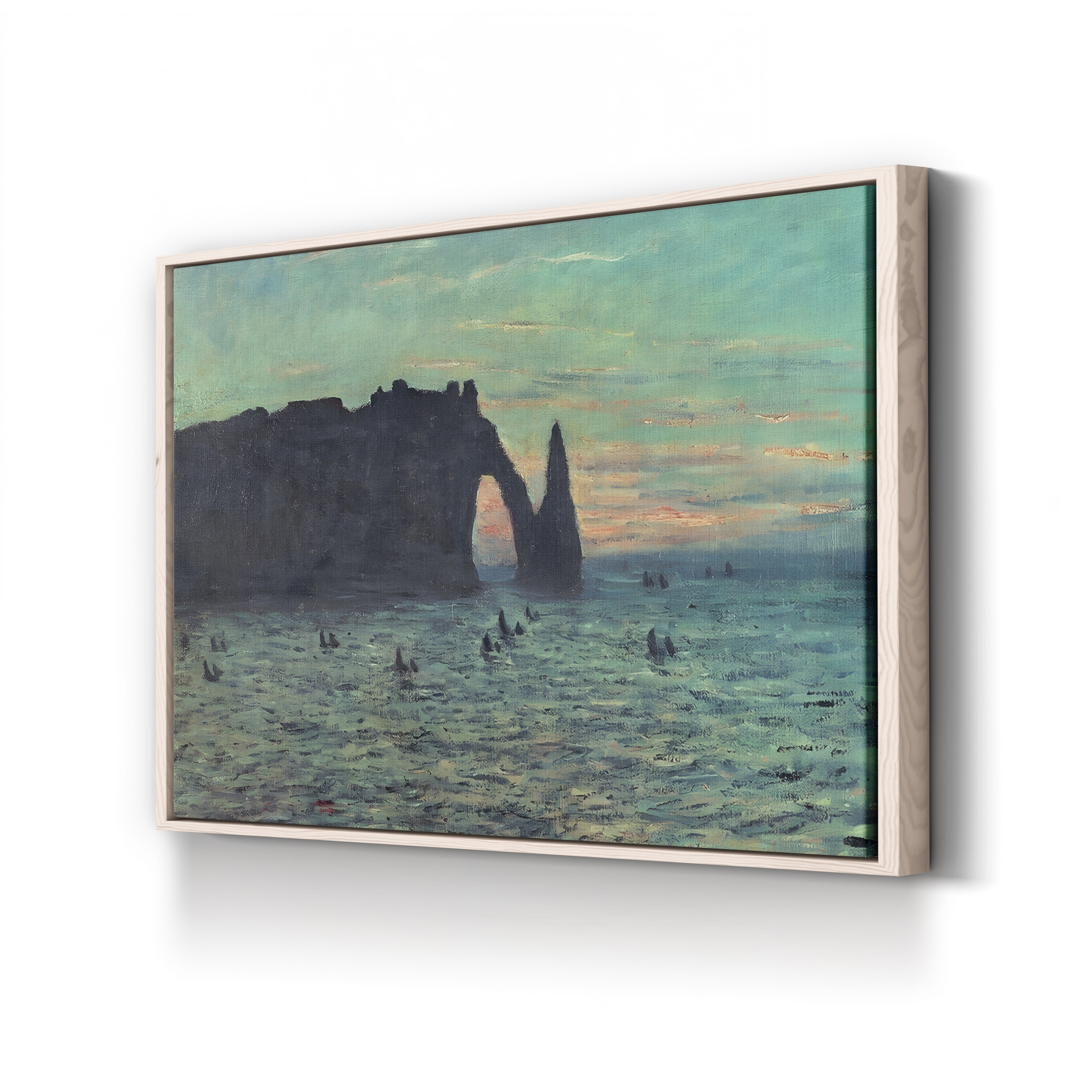The Hollow Needle at Étretat (L’Aiguille creuse à Étretat), 1883 by Claude Monet