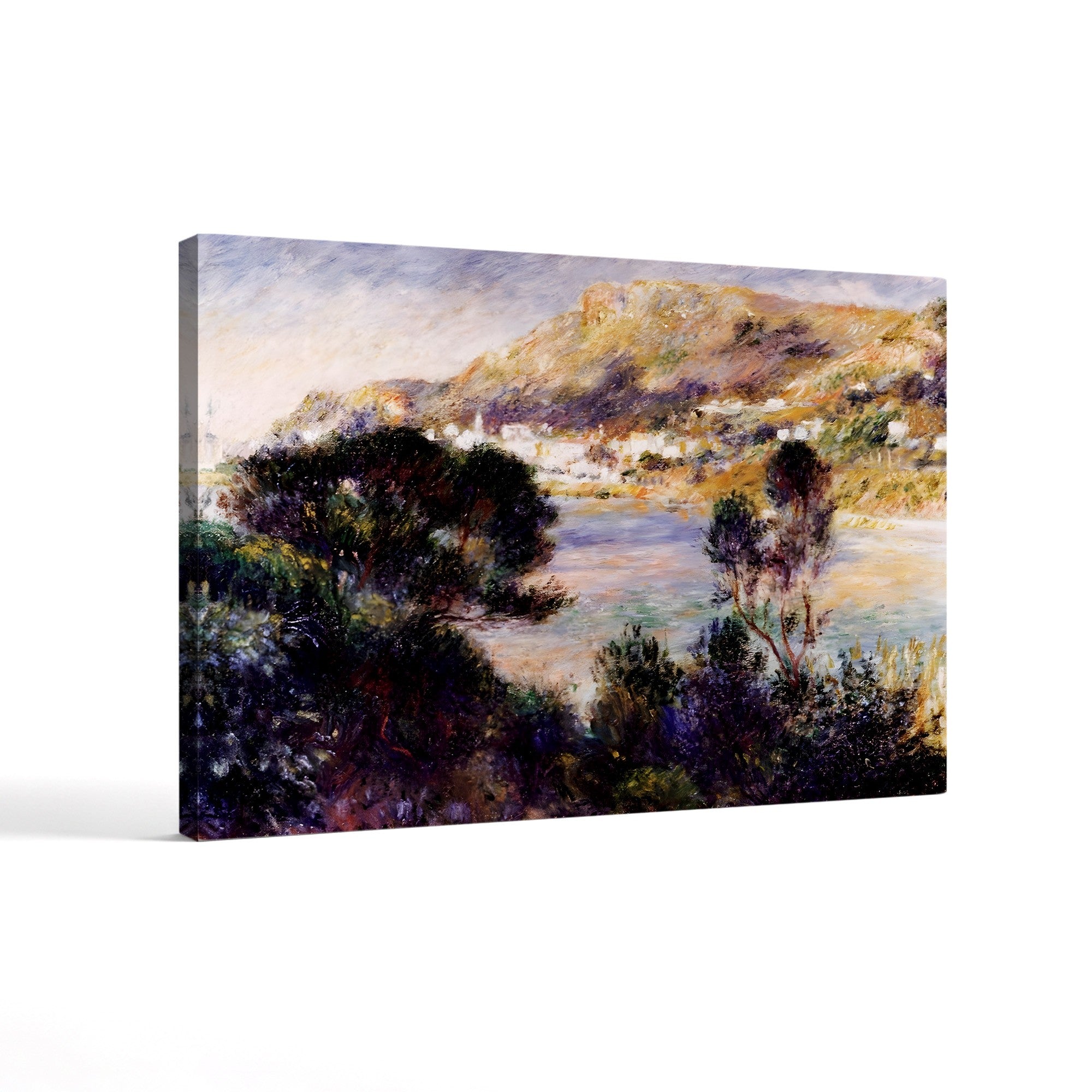 View from Cap Martin of Monte Carlo – Pierre-Auguste Renoir Wall Art | Impressionist Riviera Canvas Print