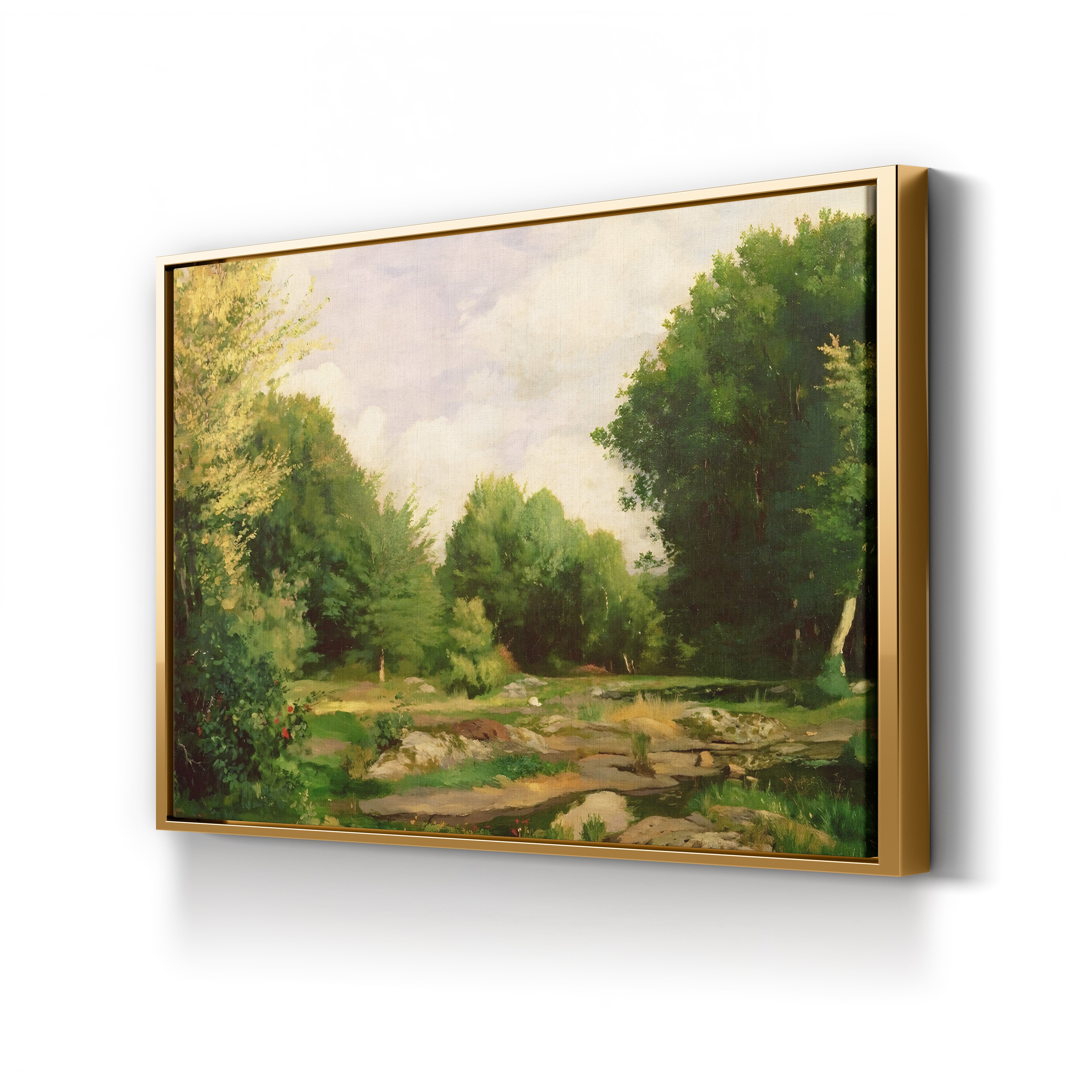 Clearing in the Woods, 1865 – Pierre-Auguste Renoir Wall Art | Early Impressionist Landscape Canvas Print