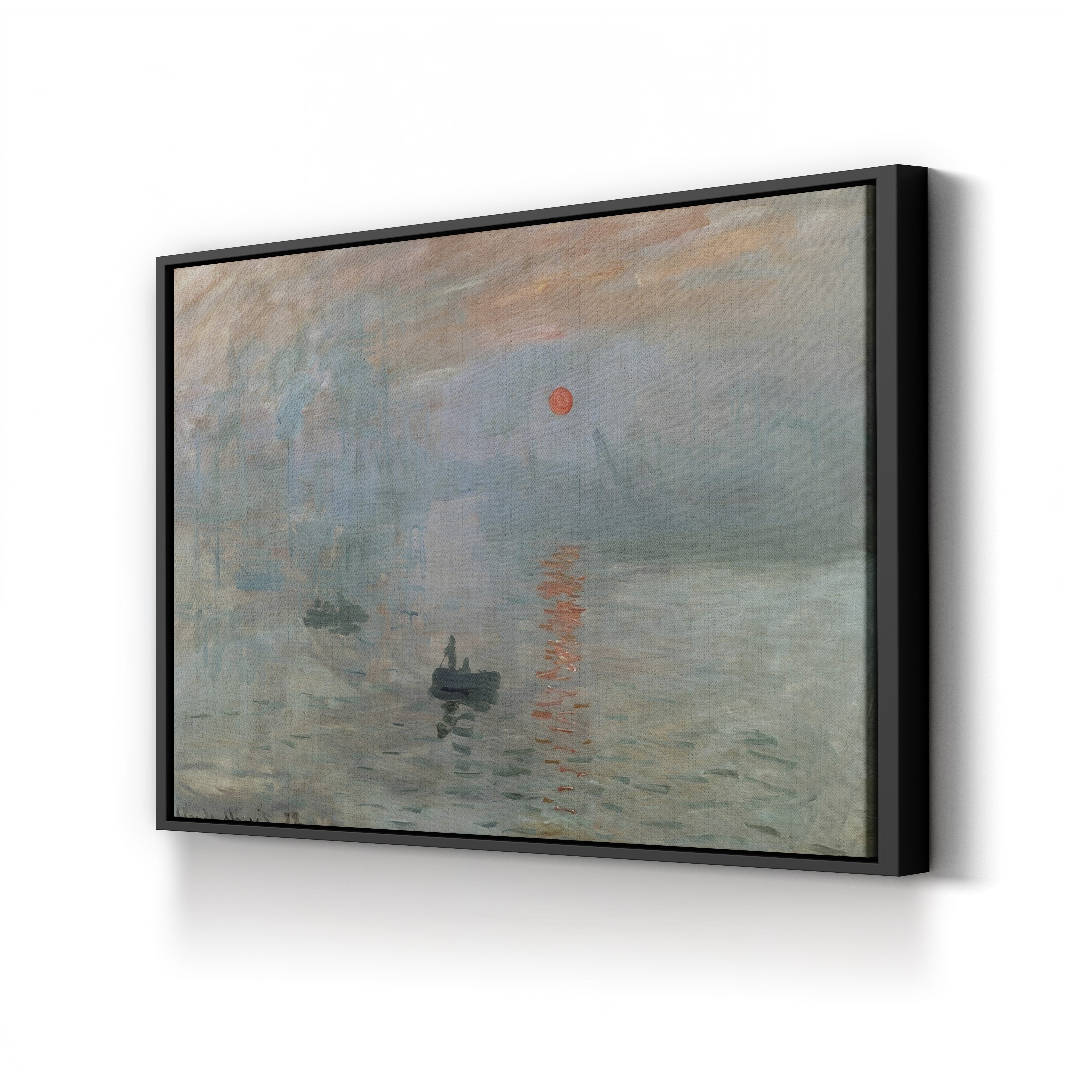 Impression, Sunrise, 1872 – Claude Monet Wall Art | Foundational Impressionist Harbour Canvas Print