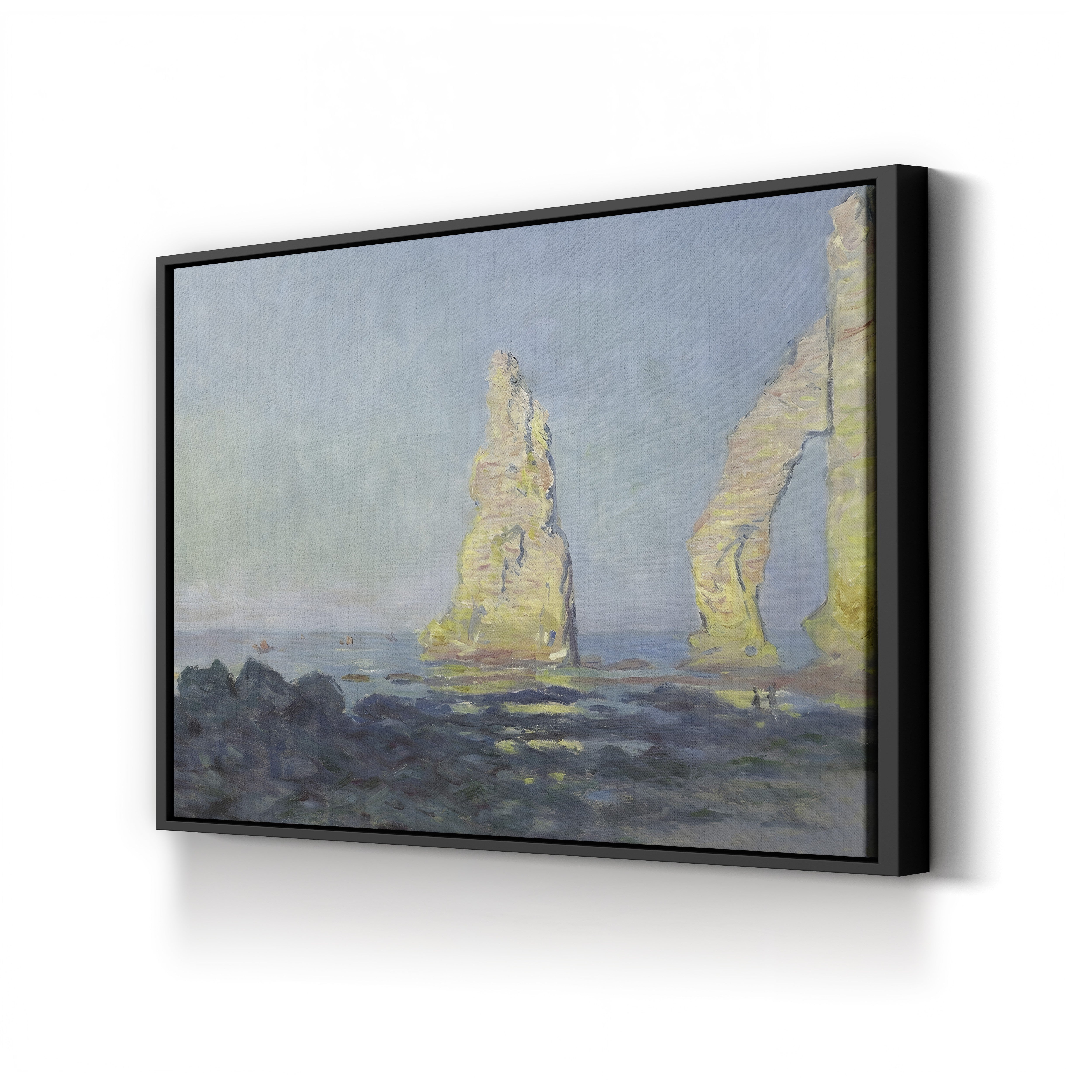 The Needle of Étretat, Low Tide (Aiguille d’Étretat, marée basse), 1883 by Claude Monet