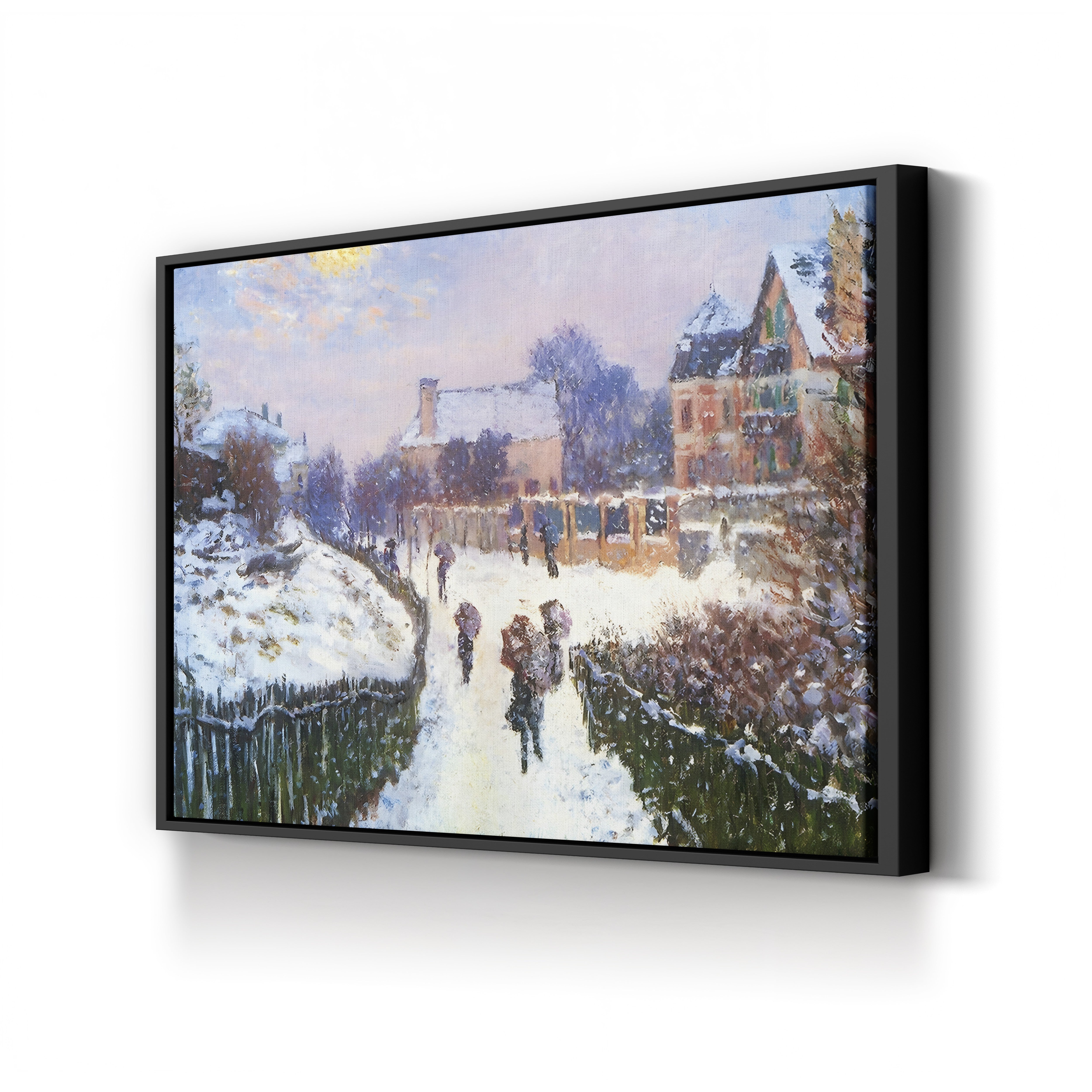 Boulevard Saint-Denis, Argenteuil – Claude Monet Wall Art | Impressionist Suburban Landscape Canvas Print