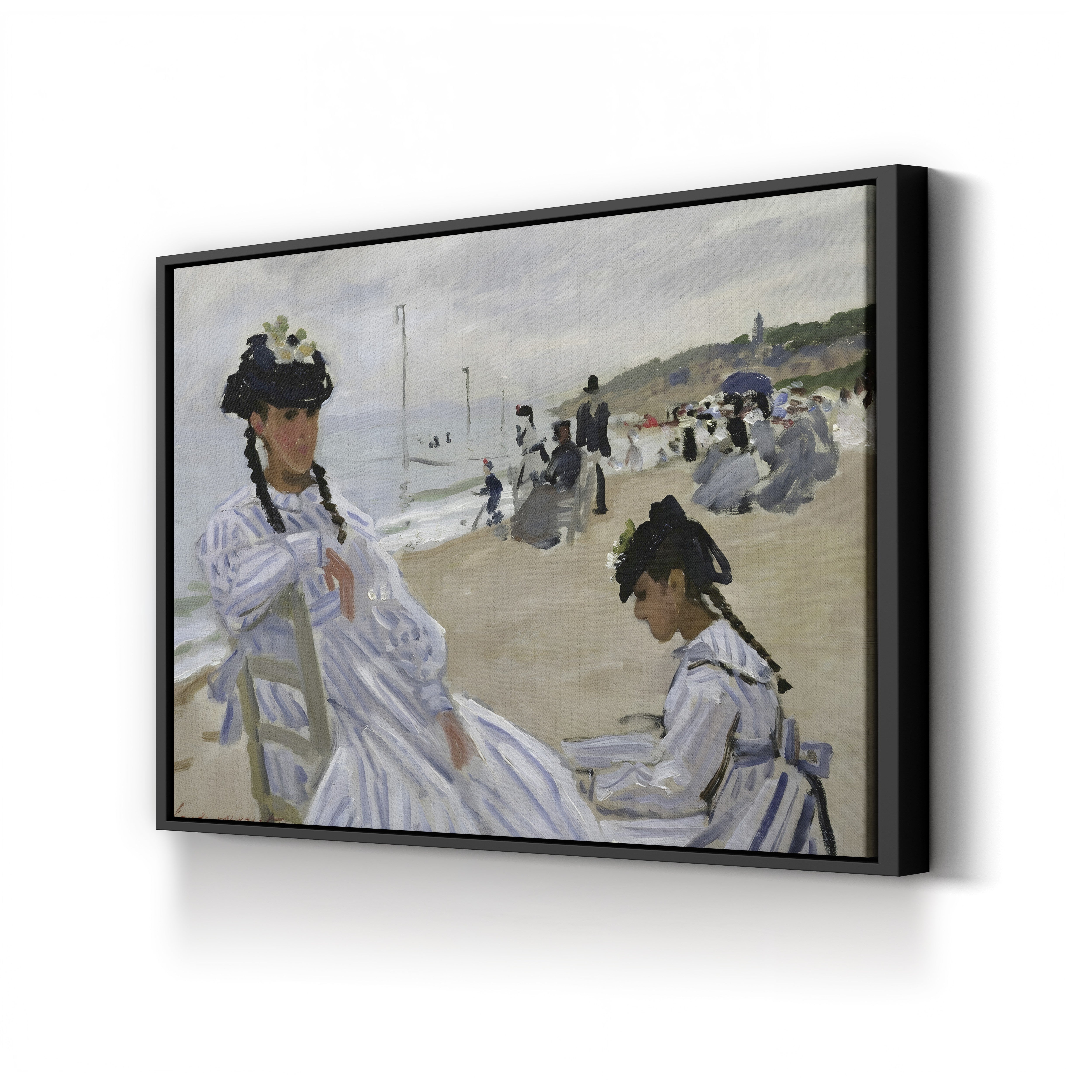 On the Beach at Trouville (Sur la plage à Trouville), 1870 by Claude Monet