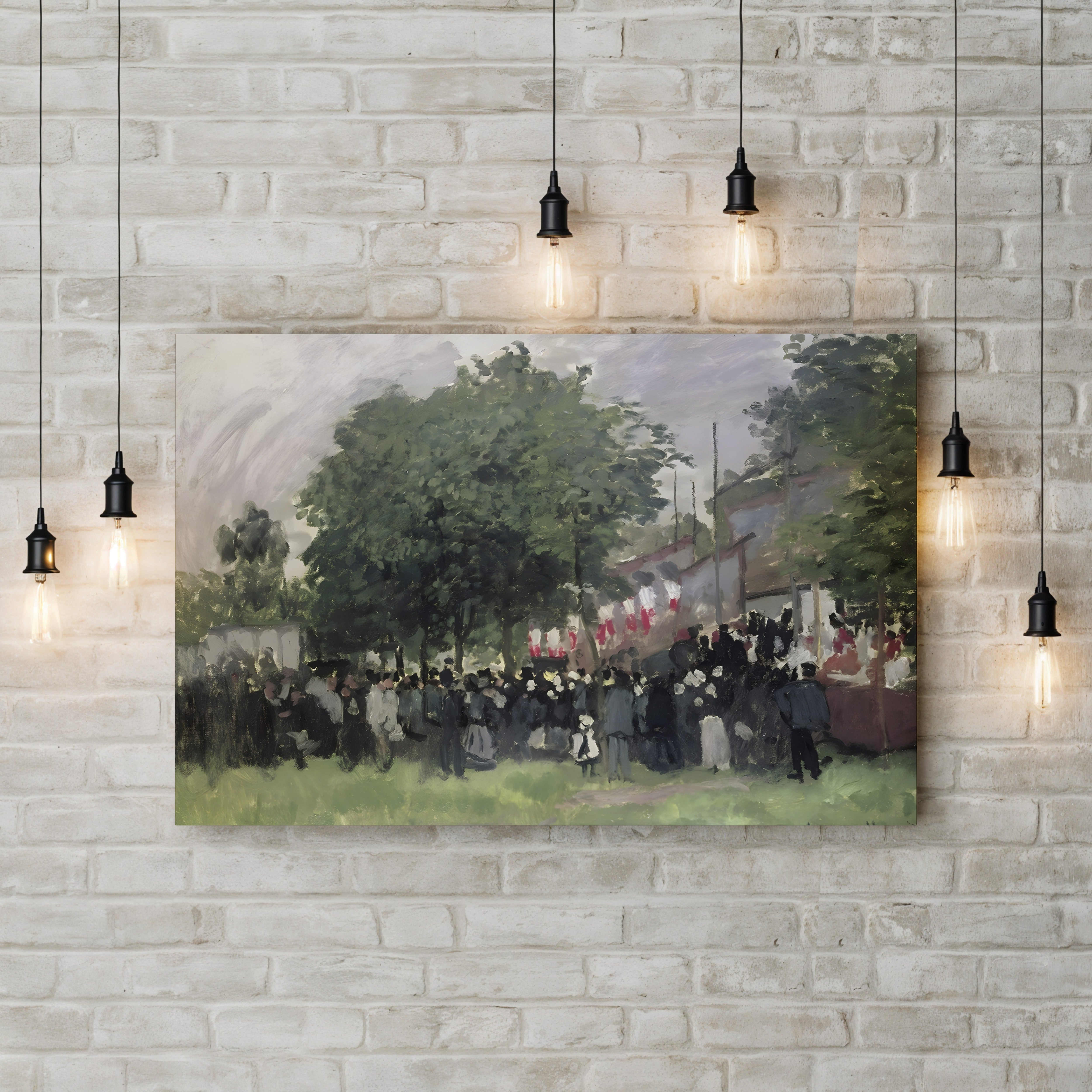 Festival at Argenteuil (La Fête d’Argenteuil), 1872 by Claude Monet