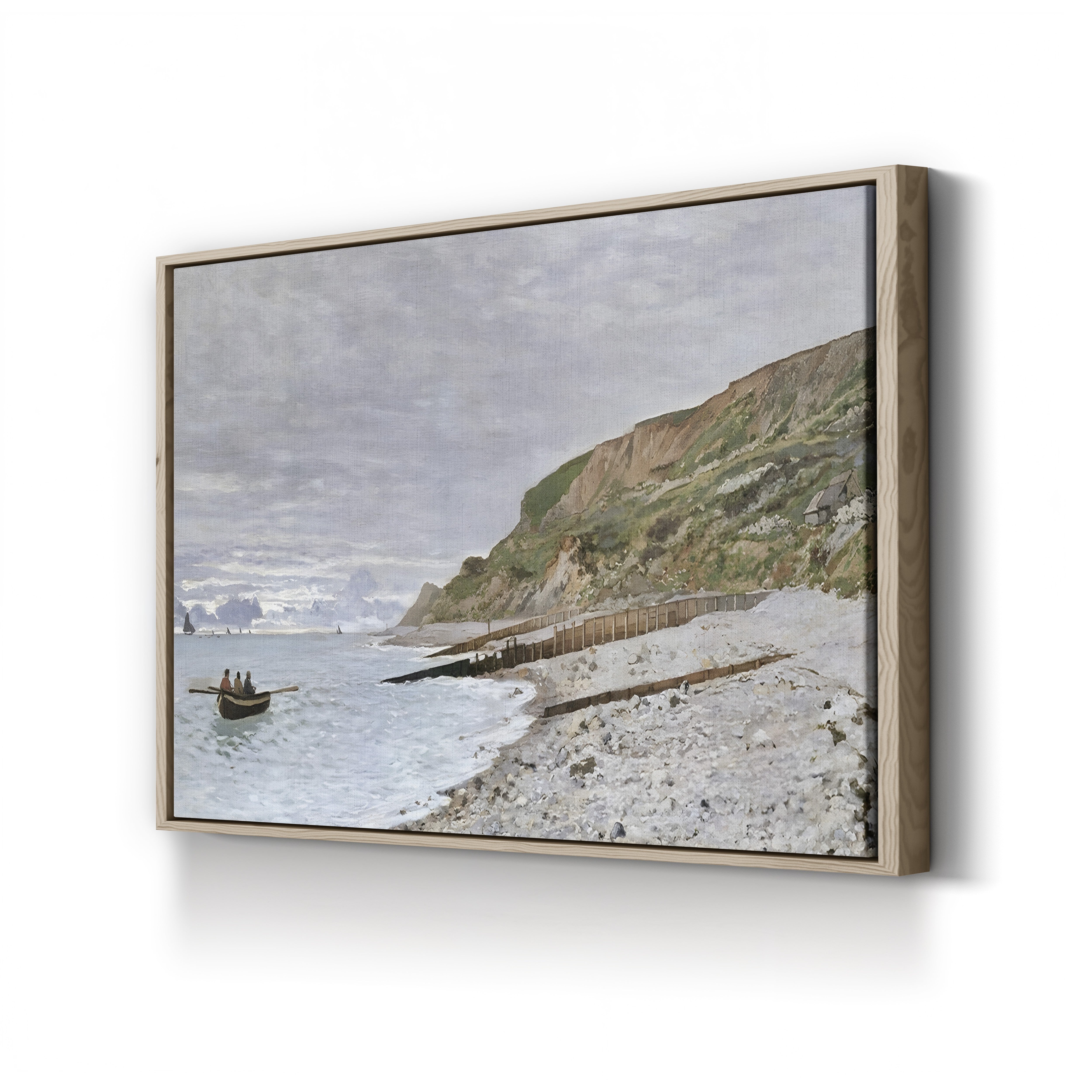La Pointe de la Hève, 1864 – Claude Monet Wall Art | Early Impressionist Norman Cliff Canvas Print