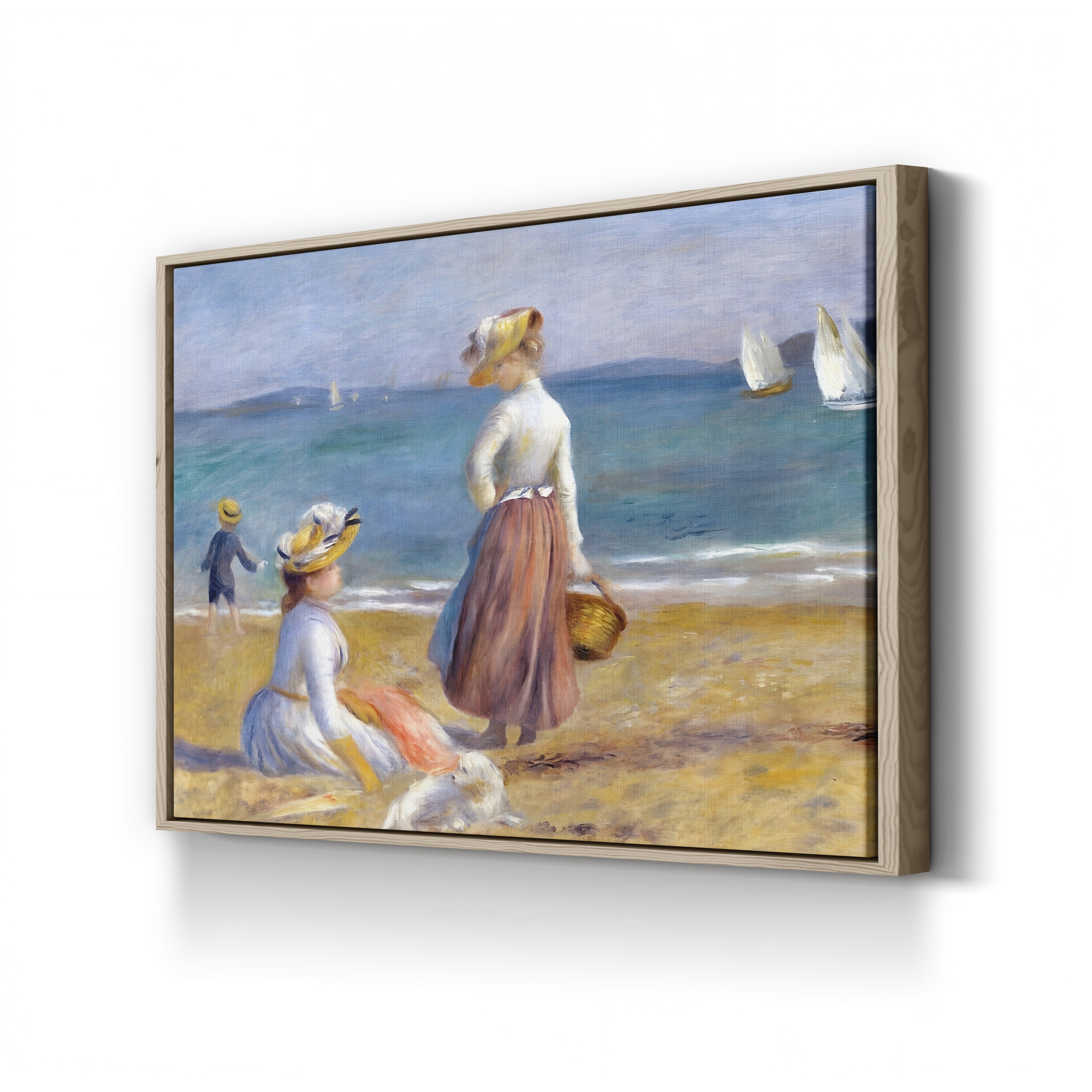 Figures on the Beach – Pierre-Auguste Renoir Wall Art | Impressionist Coastal Canvas Print
