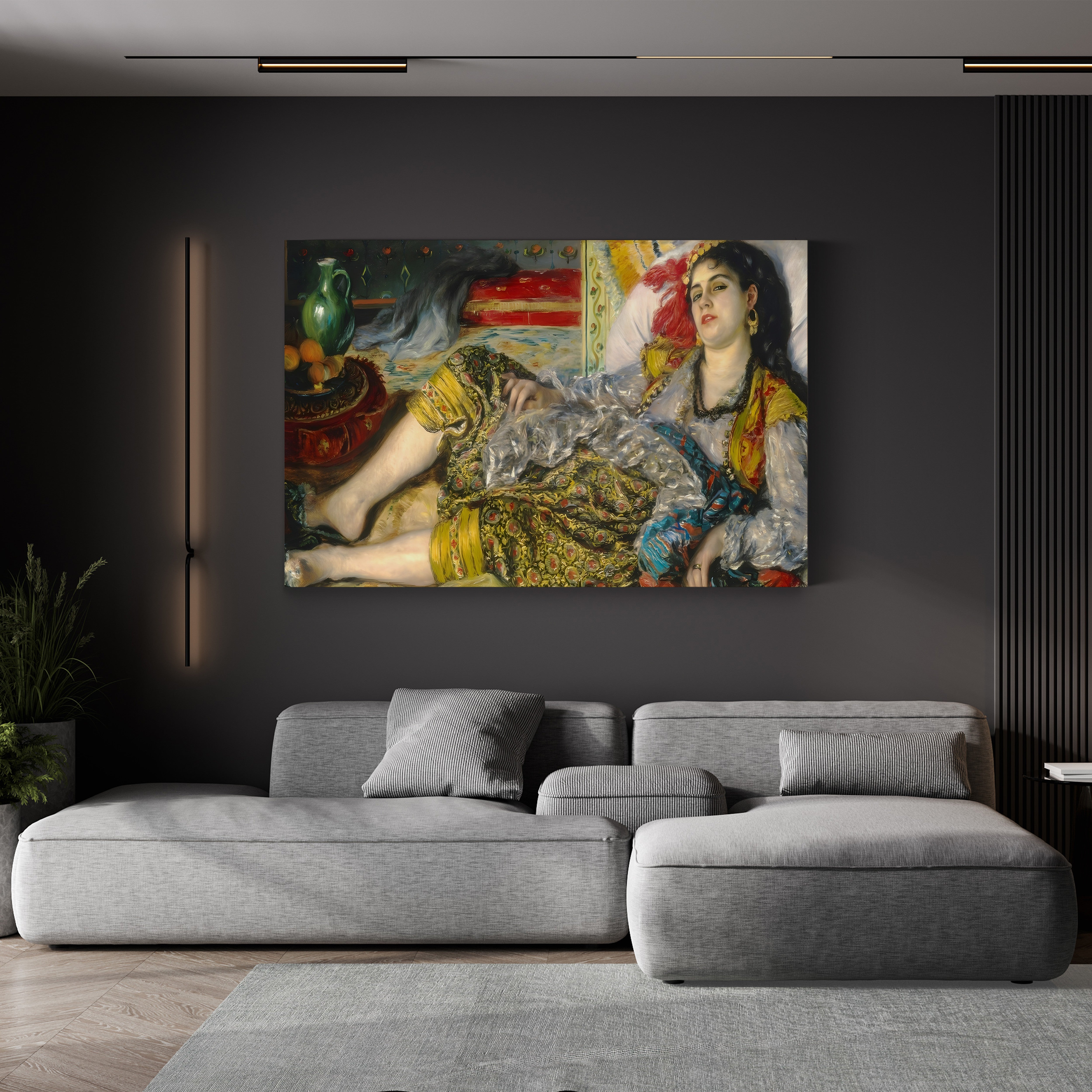 Odalisque, 1870 – Renoir Wall Art | Impressionist Figure Canvas