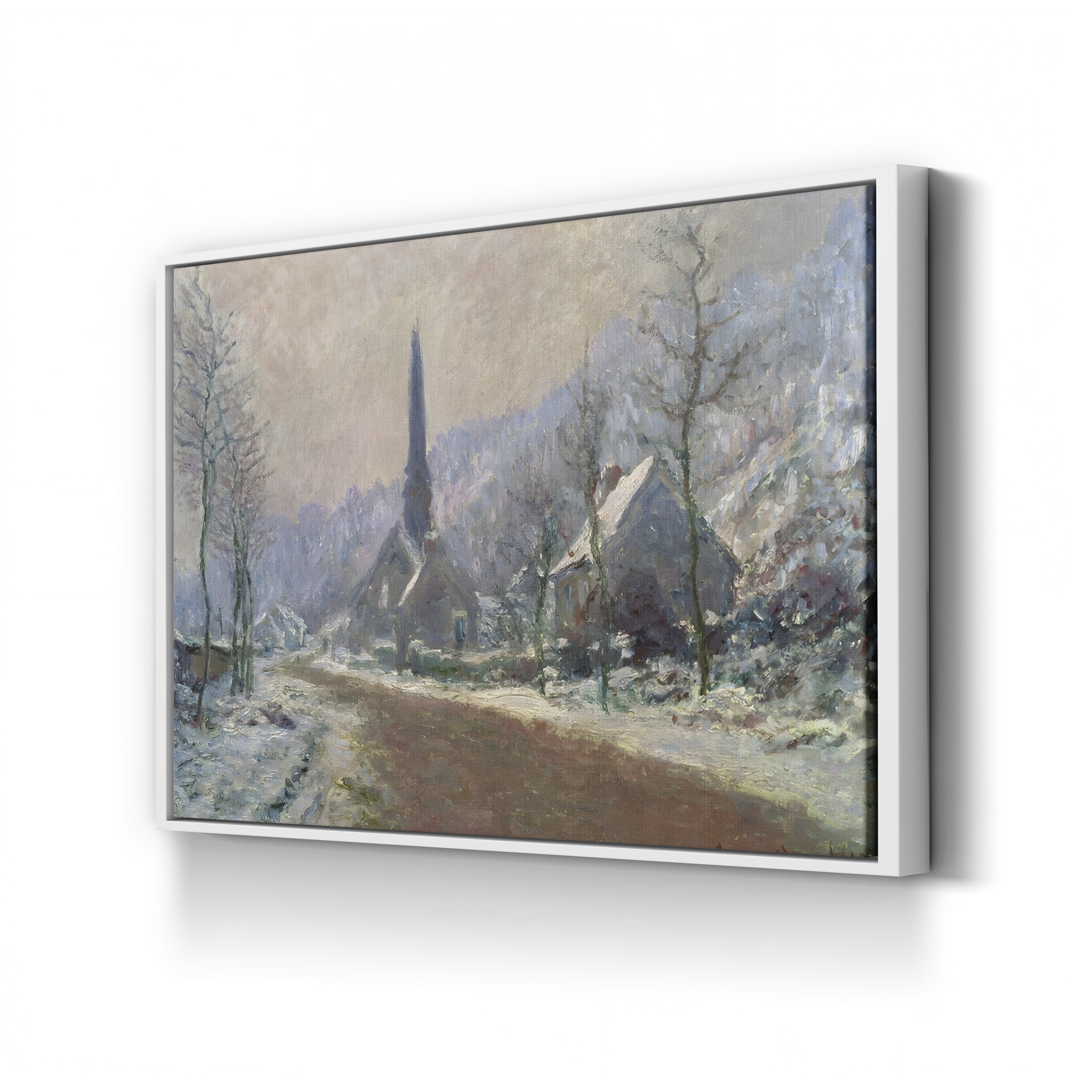 The Church at Jeufosse, Snowy Weather (Église de Jeufosse, temps de neige), 1893 by Claude Monet