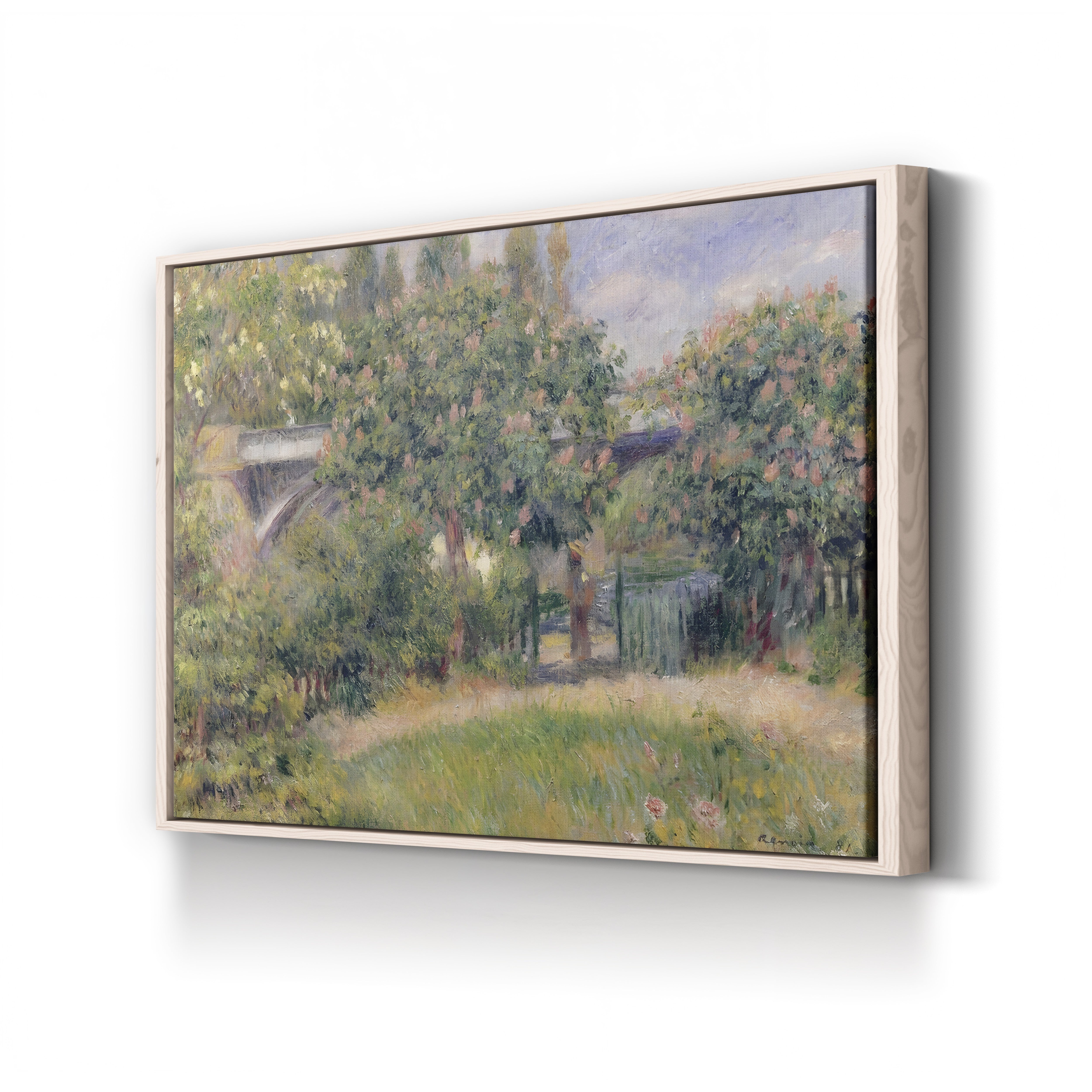 Railway Bridge at Chatou, 1881 – Renoir Wall Art | Impressionist Canvas