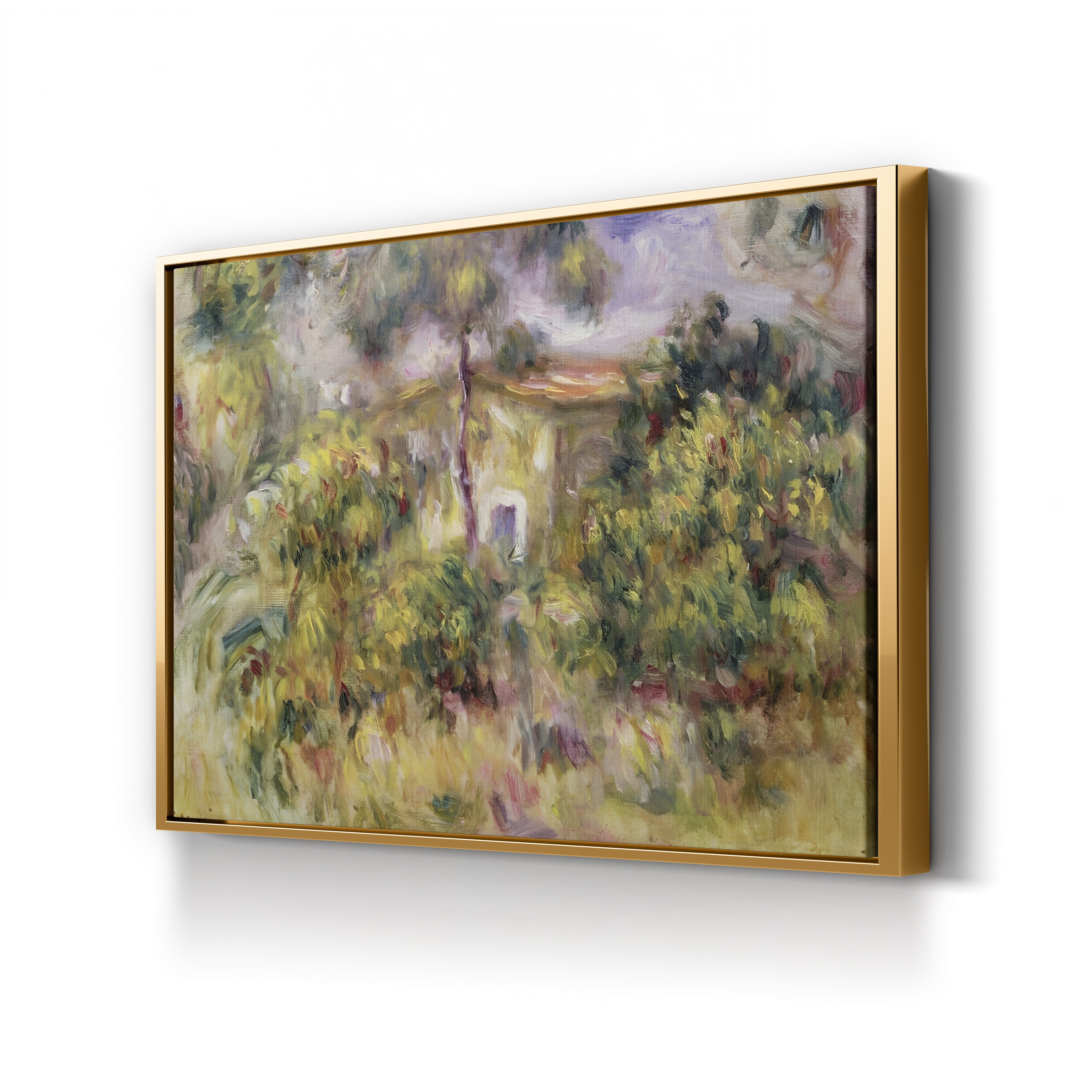 Farmhouse, 1917 – Pierre-Auguste Renoir Wall Art | Late Impressionist Landscape Canvas Print