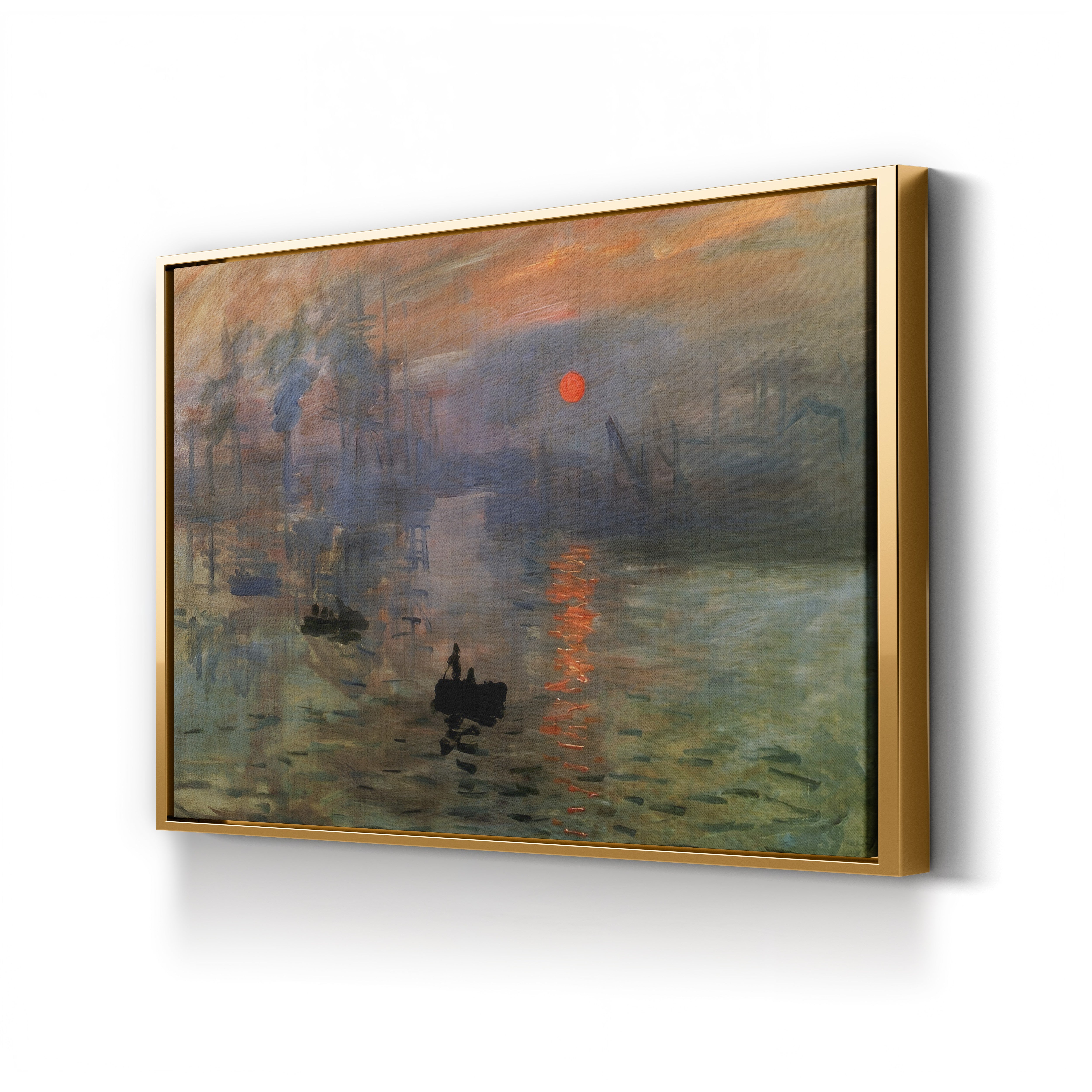 Impression, Sunrise – Claude Monet Wall Art | Foundational Impressionist Harbour Canvas Print