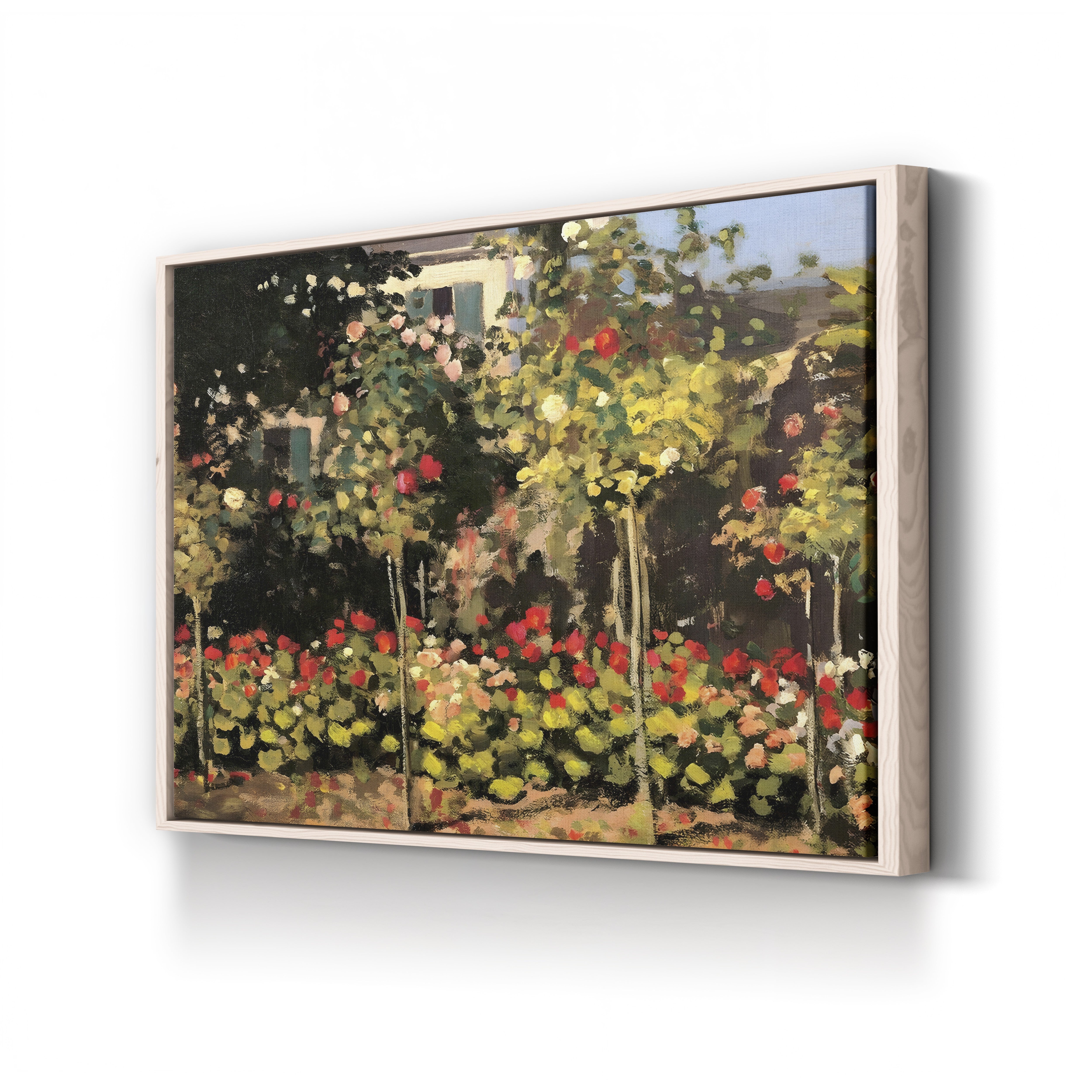 Garden at Sainte-Adresse Detail, 1867 – Claude Monet Wall Art | Musée d'Orsay Impressionist Canvas Print