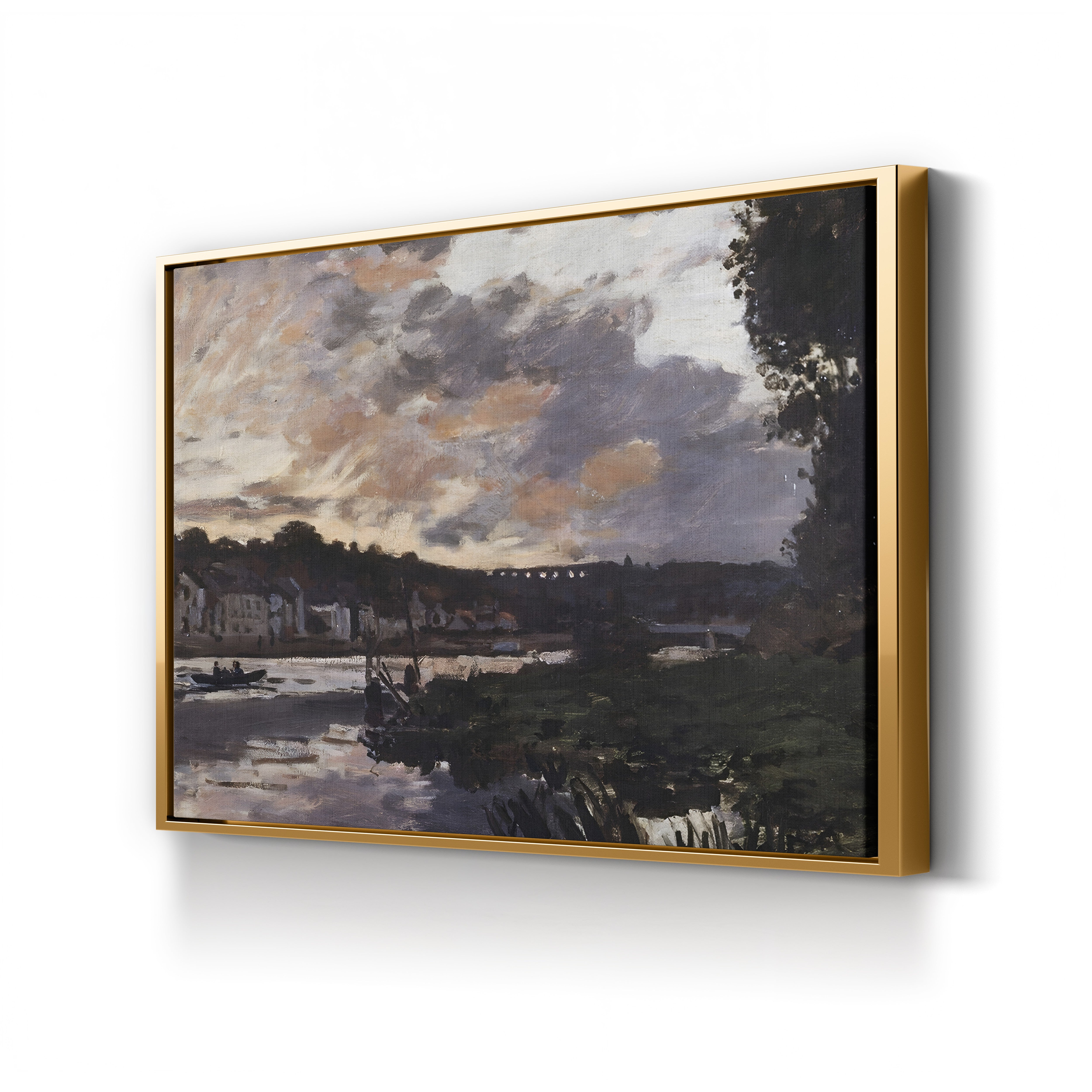 The Seine at Bougival in the Evening, 1869 by Claude Monet