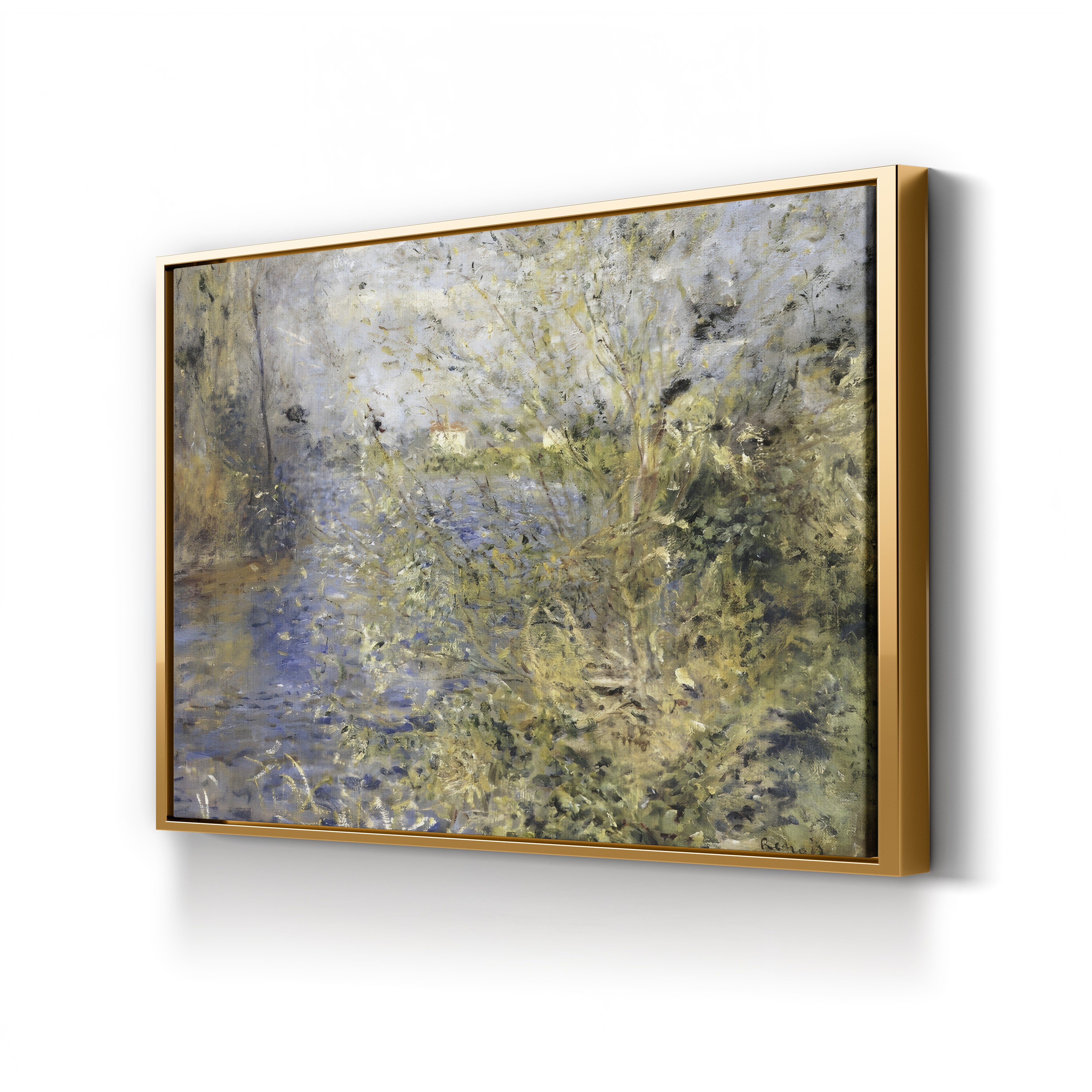 The Seine at Argenteuil, 1875 – Pierre-Auguste Renoir Wall Art | Impressionist River Canvas Print