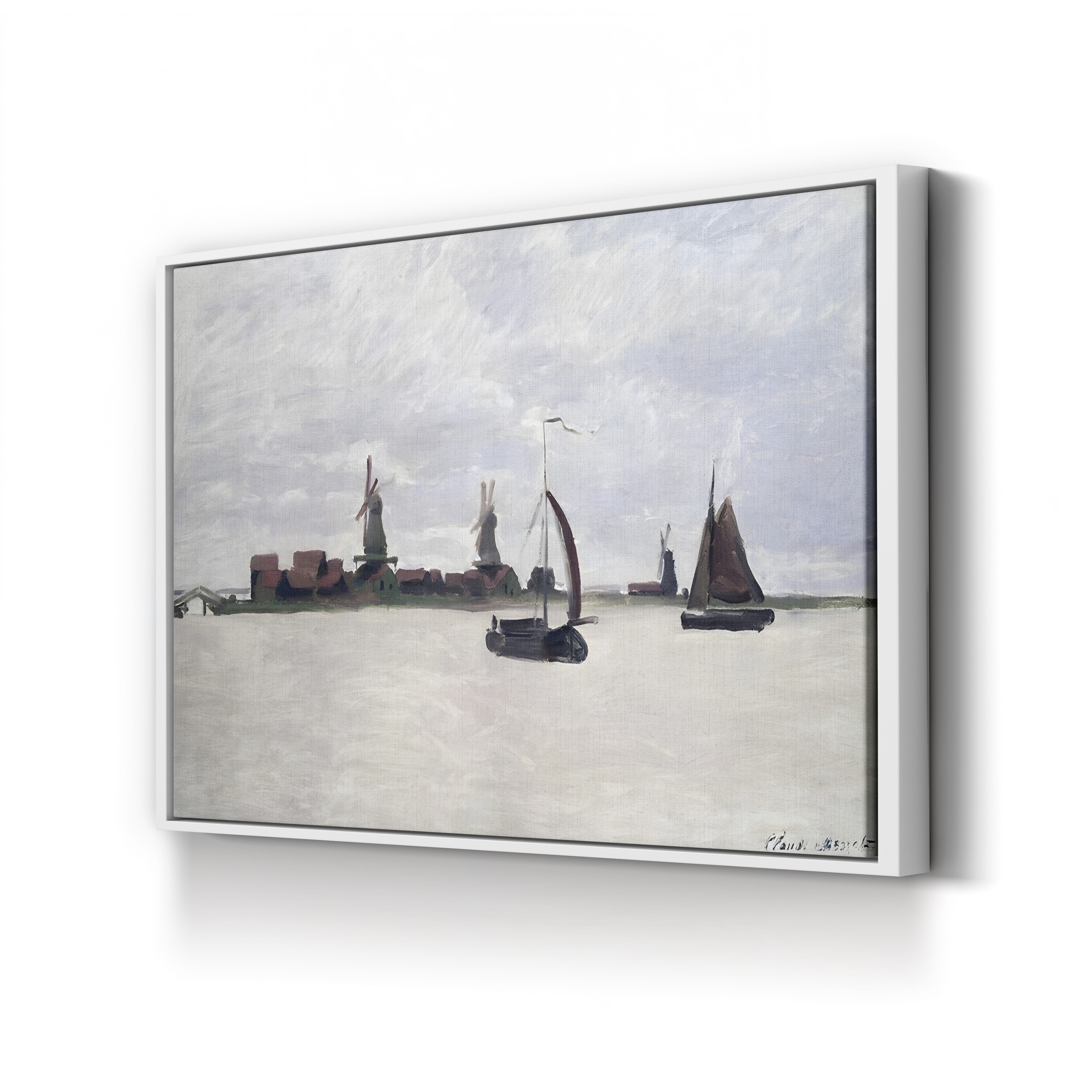 The Outer Harbour at Zaandam (De Voorzaan), 1871 by Claude Monet