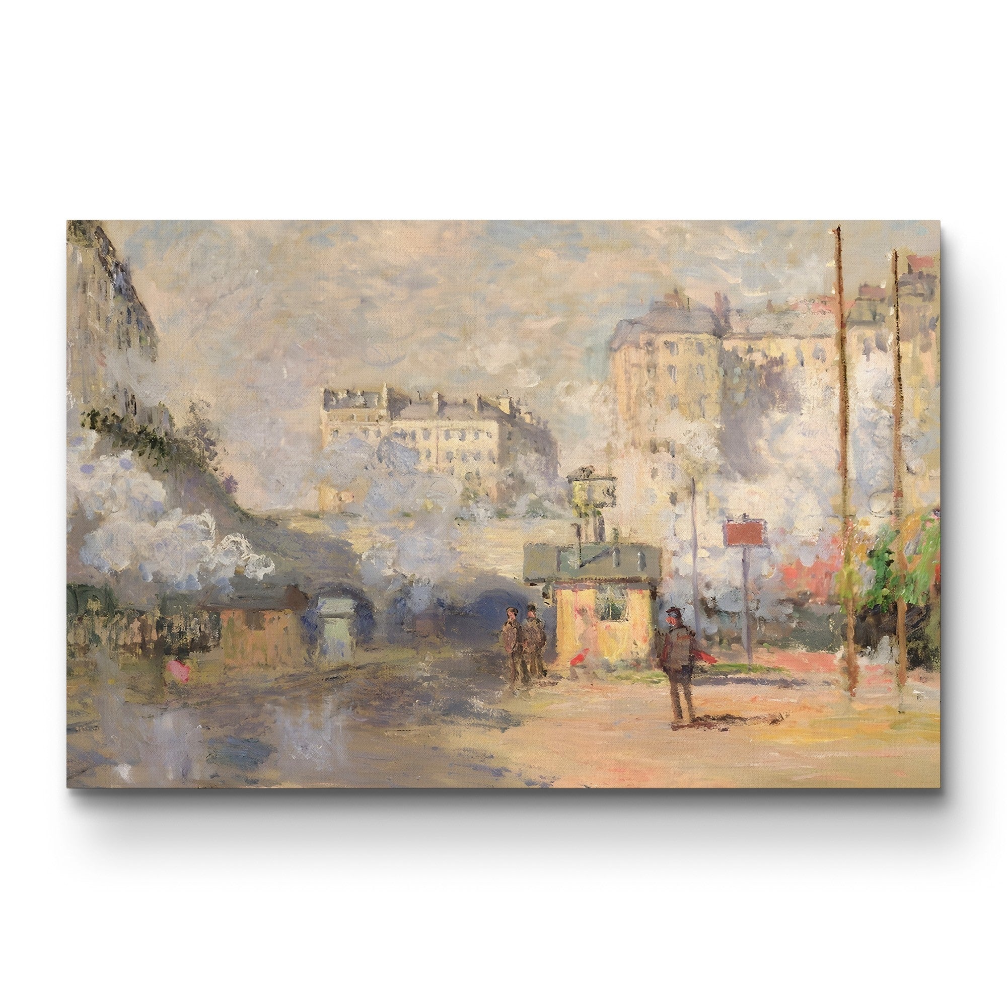 Gare Saint-Lazare, 1877 – Claude Monet Wall Art | Impressionist Railway Station Canvas Print