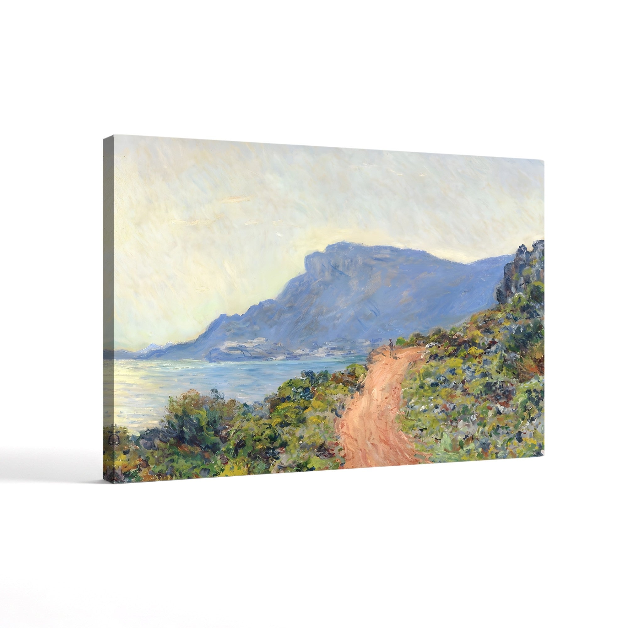 La Corniche near Monaco, 1884 – Pierre-Auguste Renoir Wall Art | Impressionist Mediterranean Landscape Canvas Print
