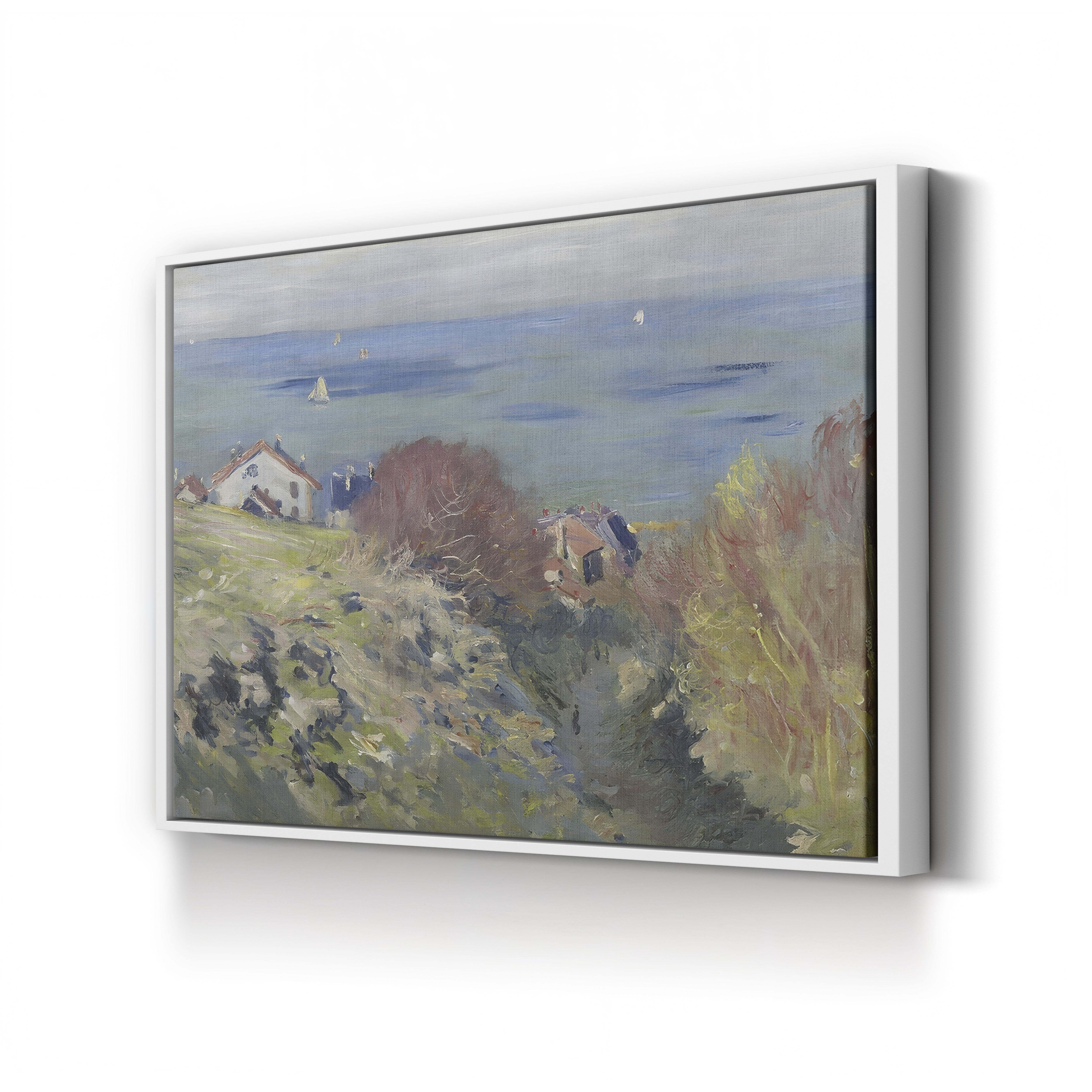 Houses on the Cliff at Pourville by Claude Monet