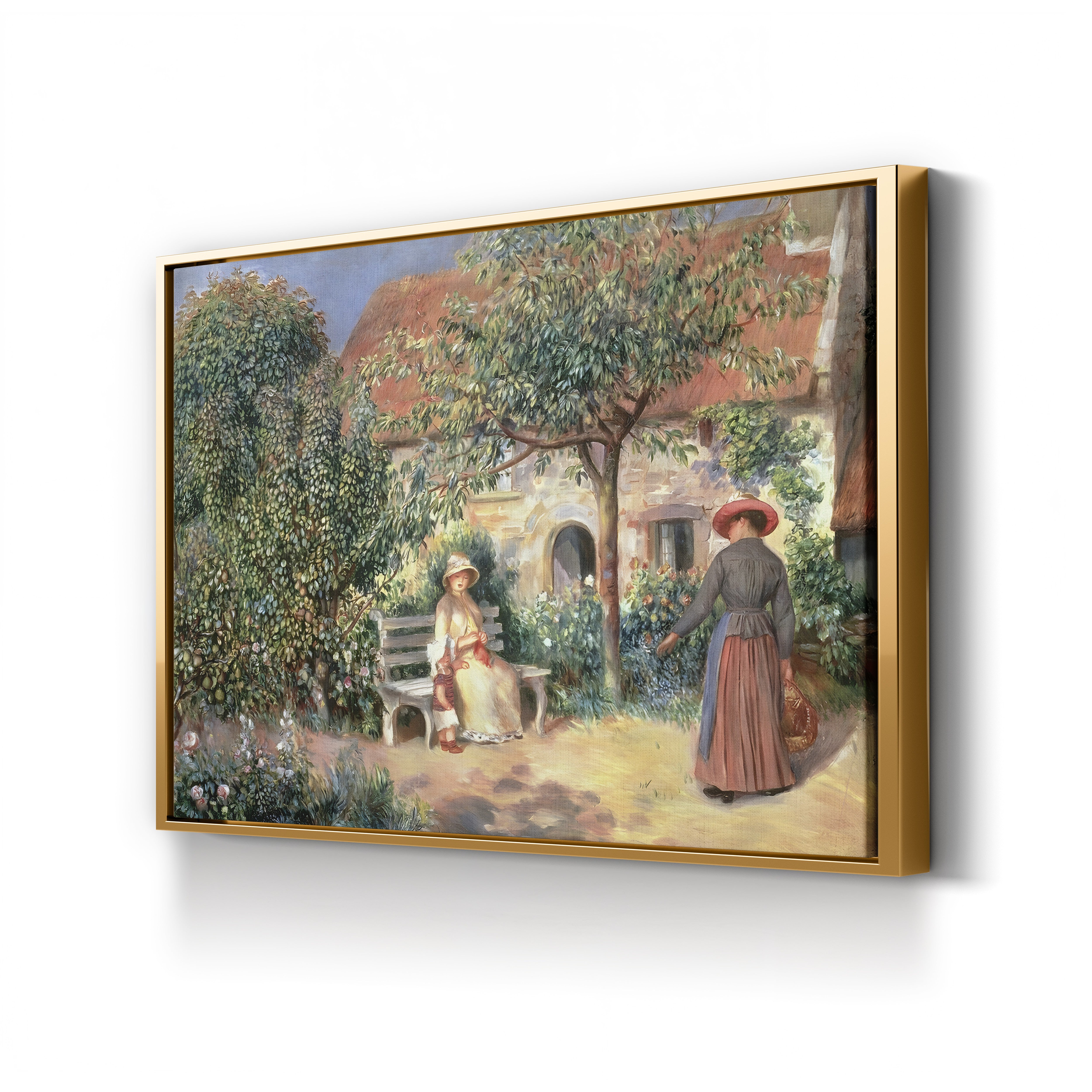 Garden Scene in Brittany, 1886 – Pierre-Auguste Renoir Wall Art | Impressionist Garden Canvas Print