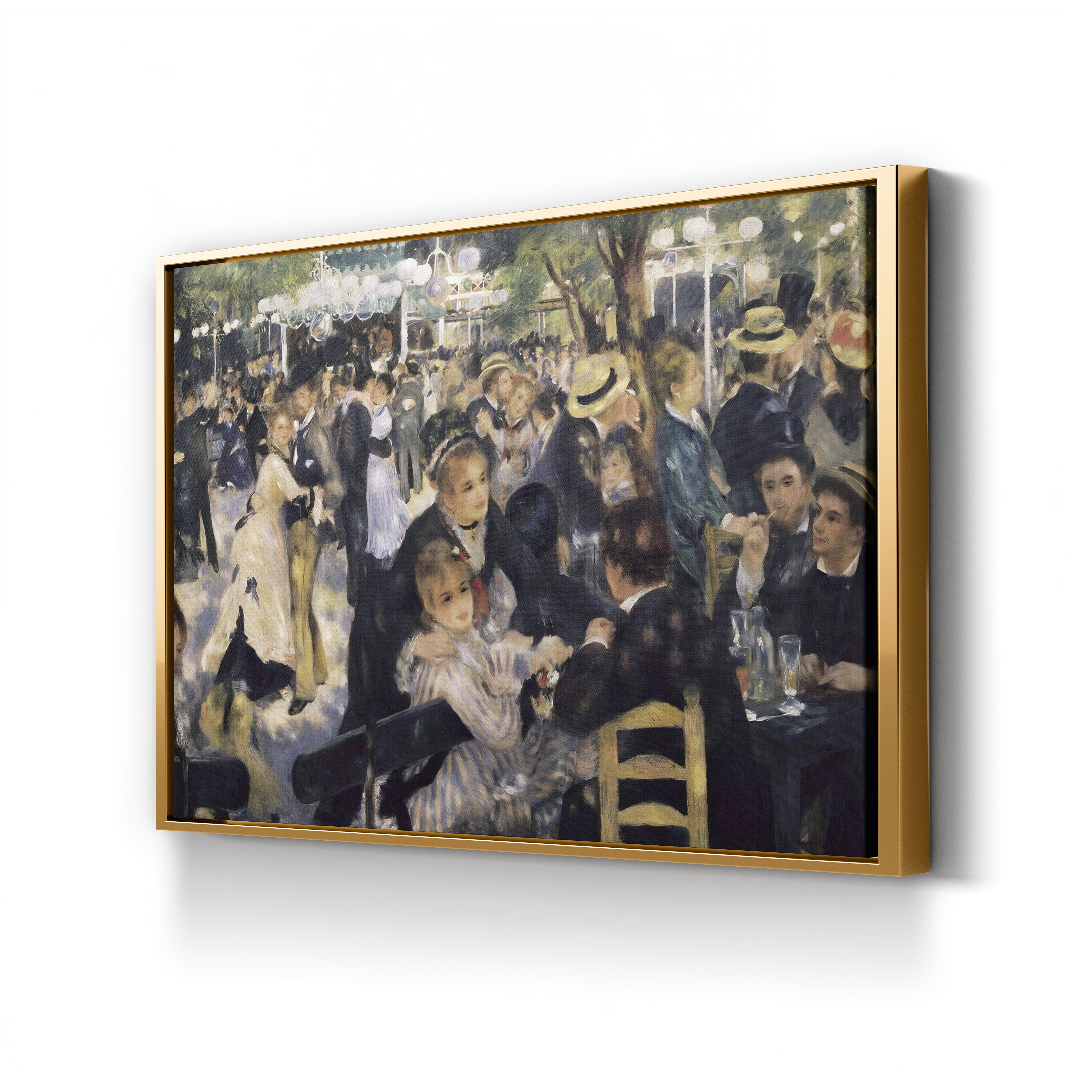 Bal du moulin de la Galette, 1876 – Pierre-Auguste Renoir Wall Art | Impressionist Parisian Canvas Print