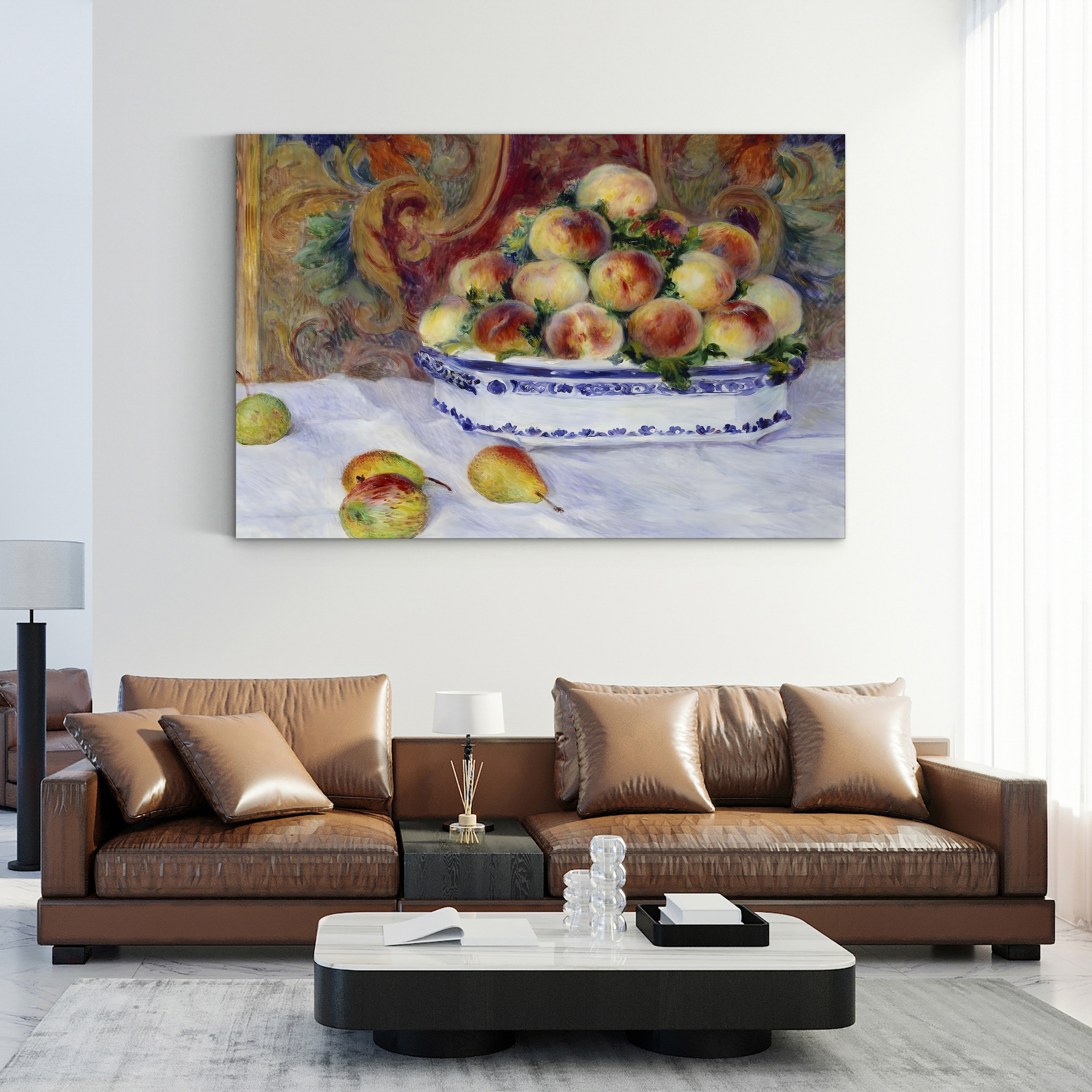 Still Life with Peaches – Renoir Wall Art | Impressionist Still Life Canvas