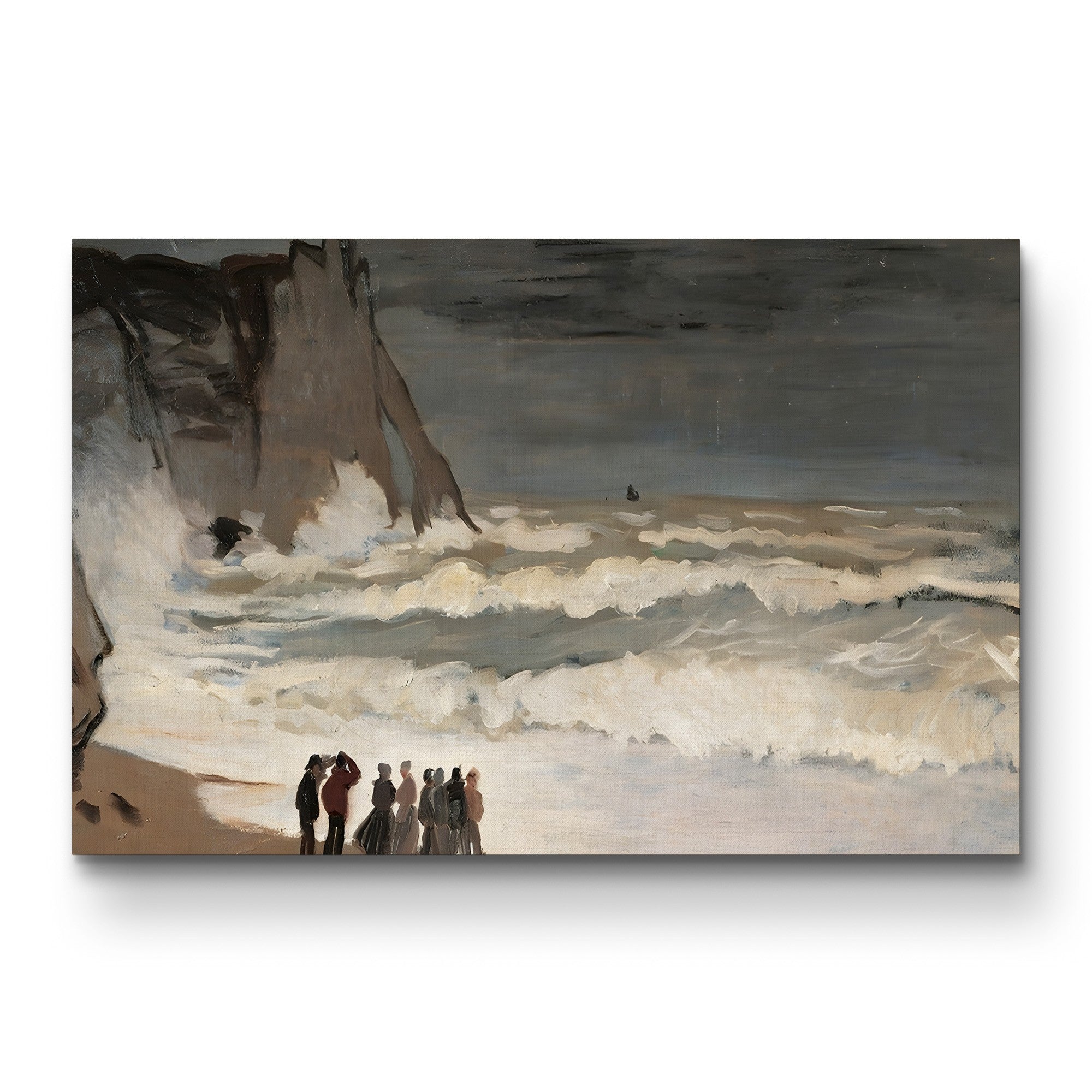 Rough Sea at Étretat (Grosse mer à Étretat), 1868-1869 by Claude Monet