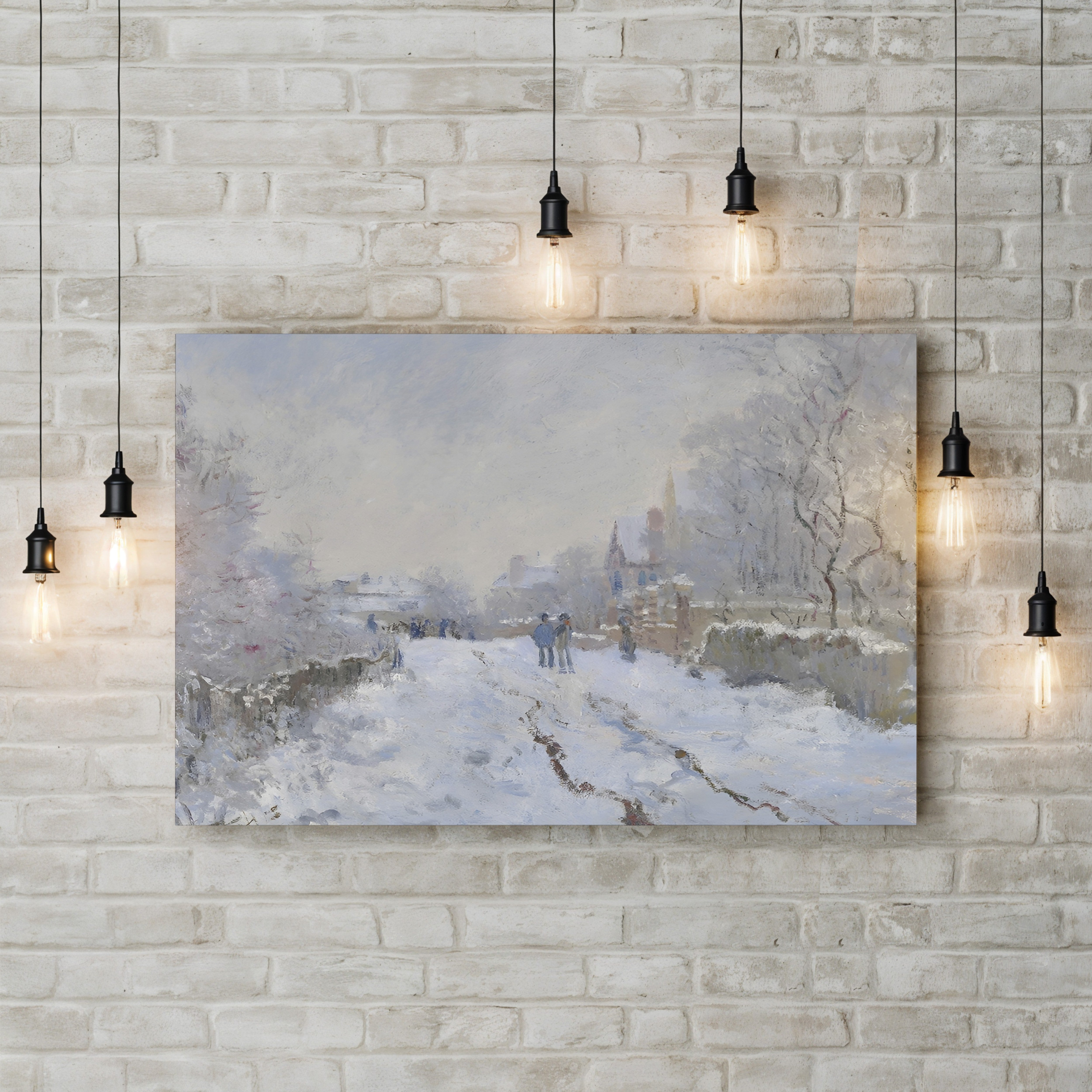 Snow Scene at Argenteuil (Rue sous la Neige, Argenteuil), 1875 by Claude Monet