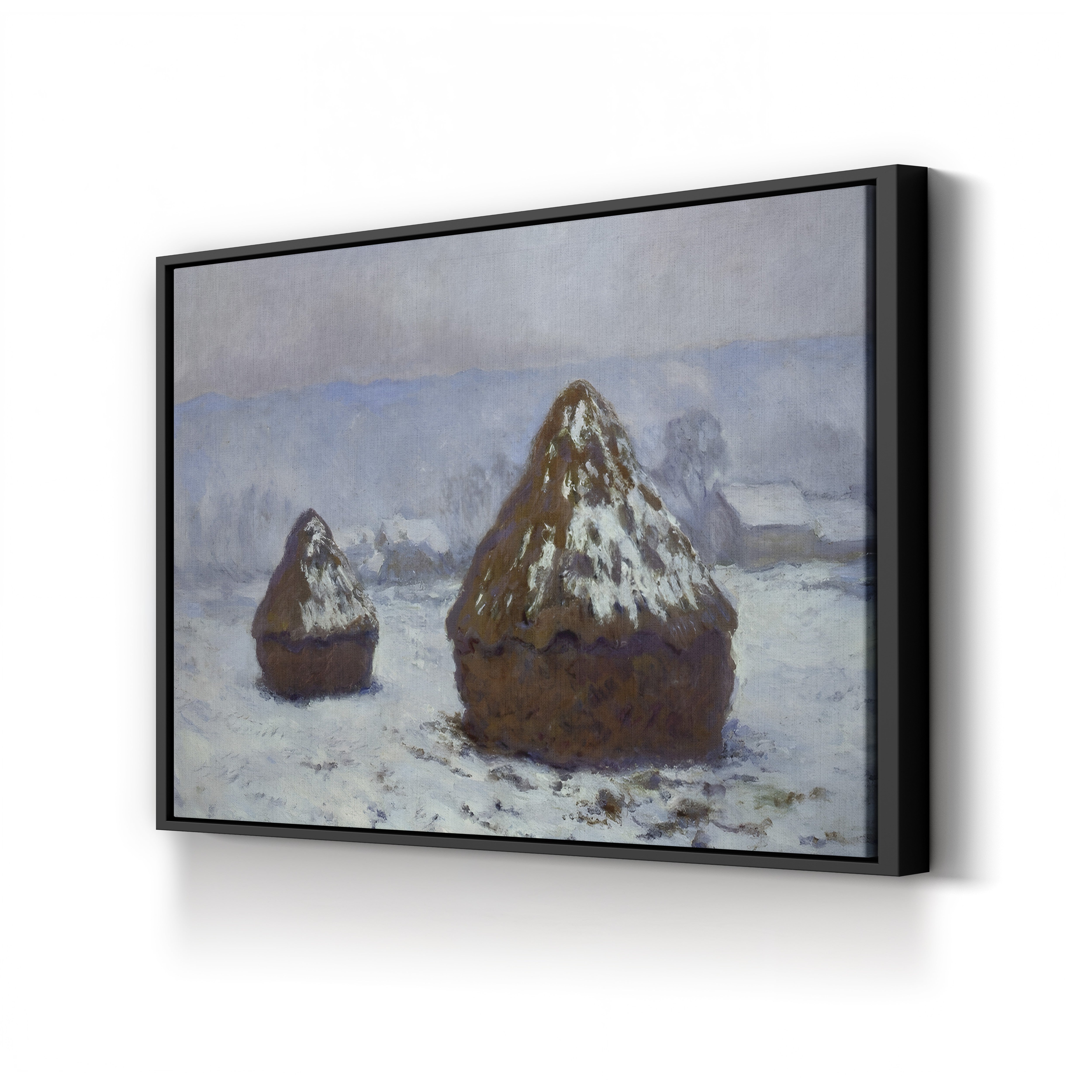Grainstacks, Snow Effect (Meules, effet de neige), 1891 by Claude Monet